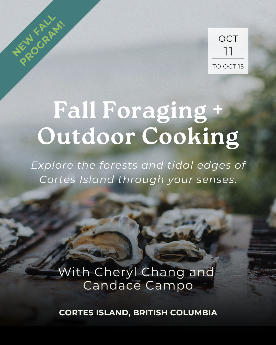Fall Foraging + Outdoor Cooking - With Cheryl Chang and Candace Campo