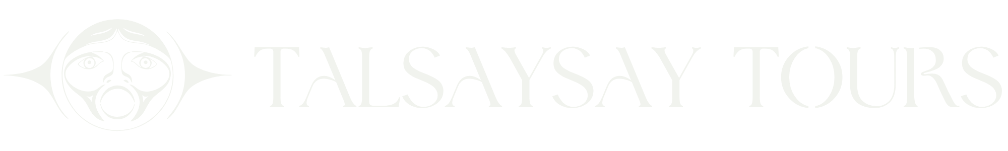 Talsaysay Tours logo with stylized face and text