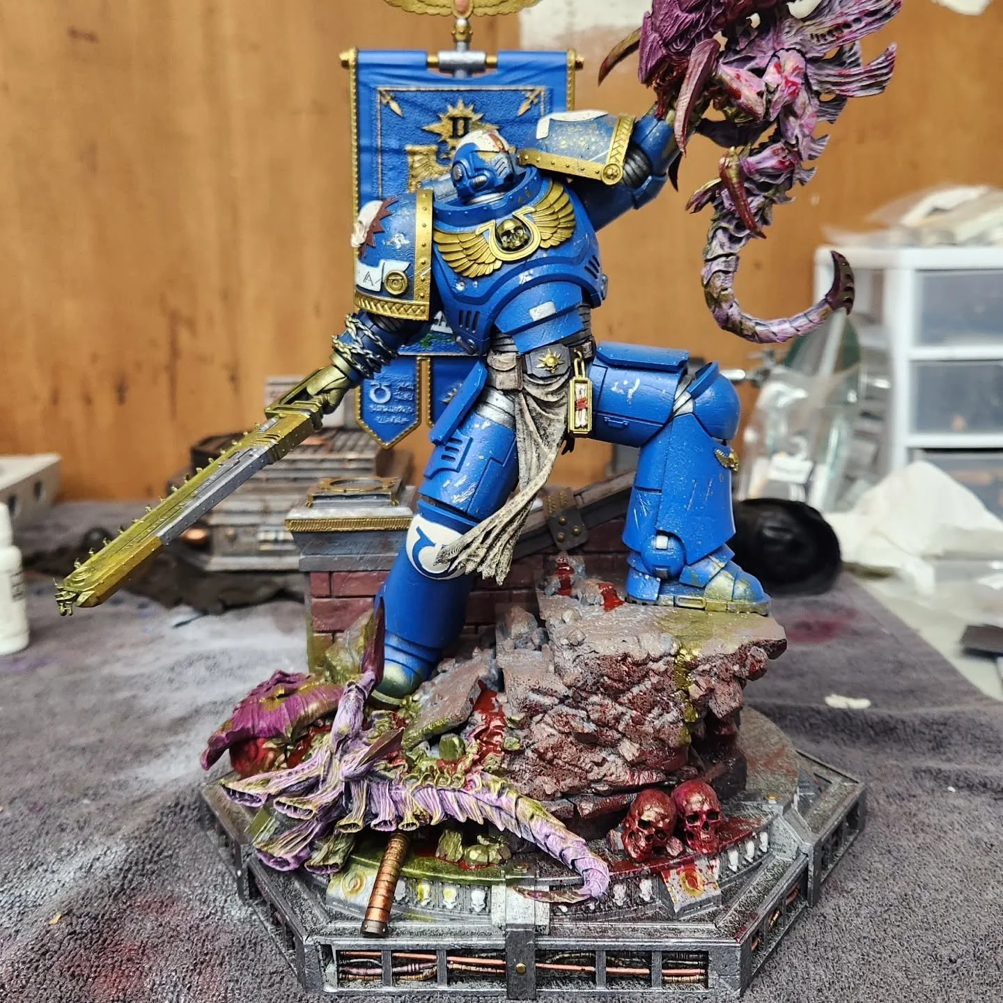 12" Hand painted Demetrian Titus!

@3dwickedart @tatesgaming #warhammer40k #3dprinting #handpainted