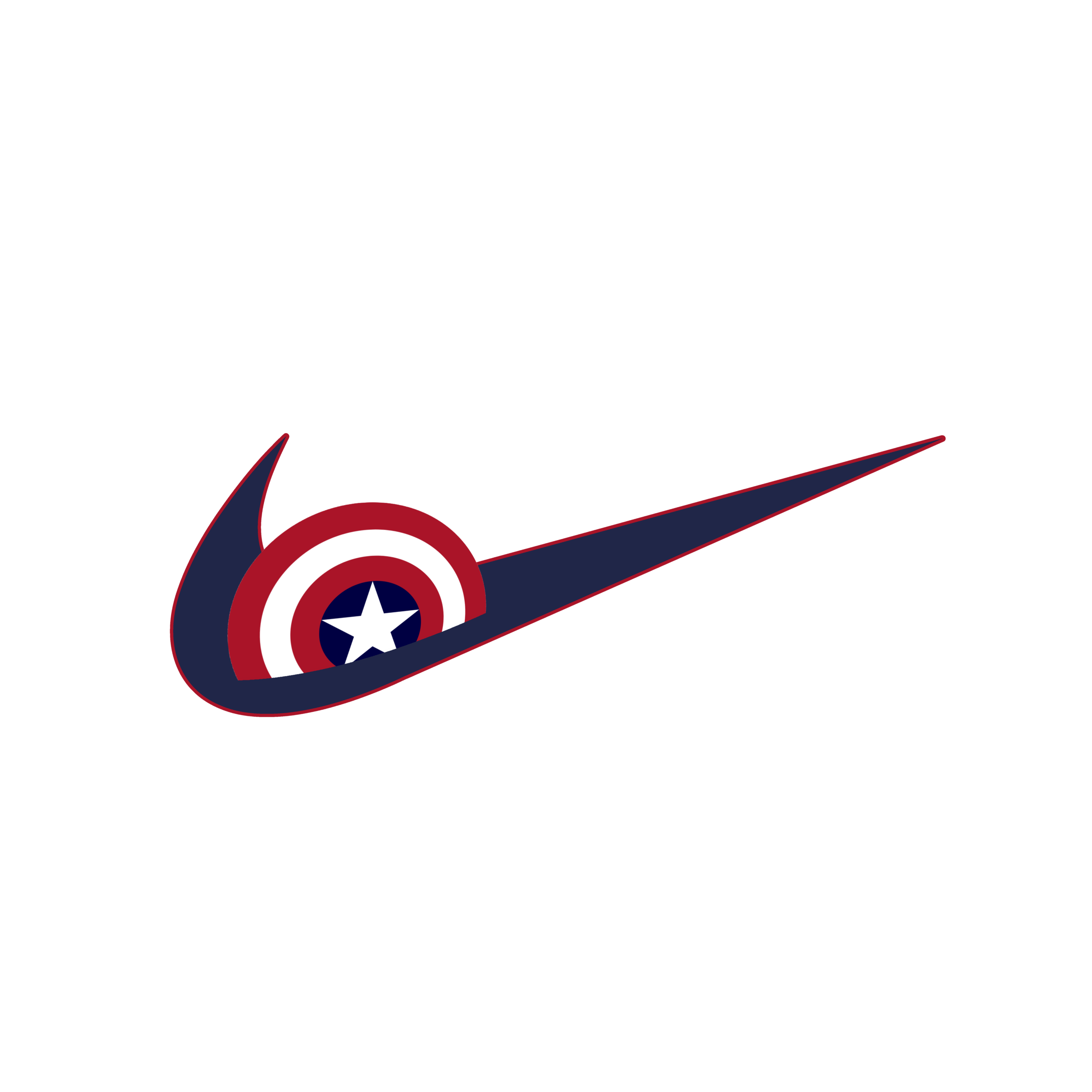 Persona a cargo Soledad Automático Nike x Marvel Captain America Shield Logo — Tashfin Awal