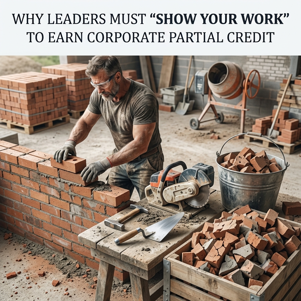 Why Leaders Must "Show Their Work" to Earn Corporate Partial Credit