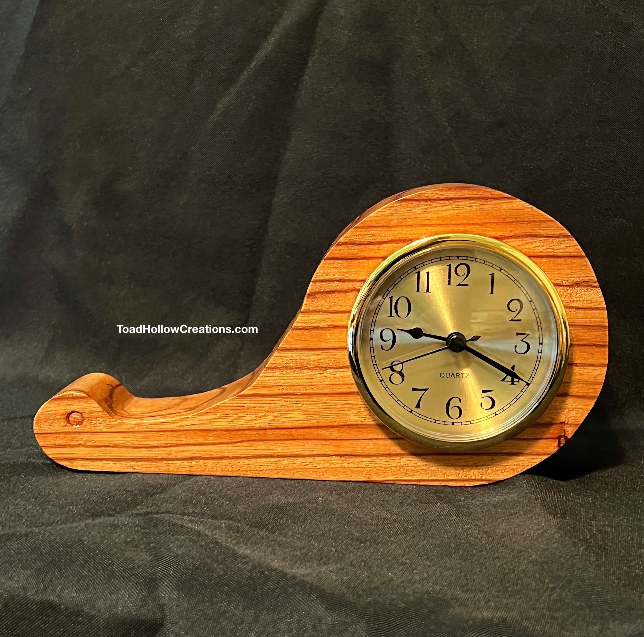 Wood Clock Snail Clock