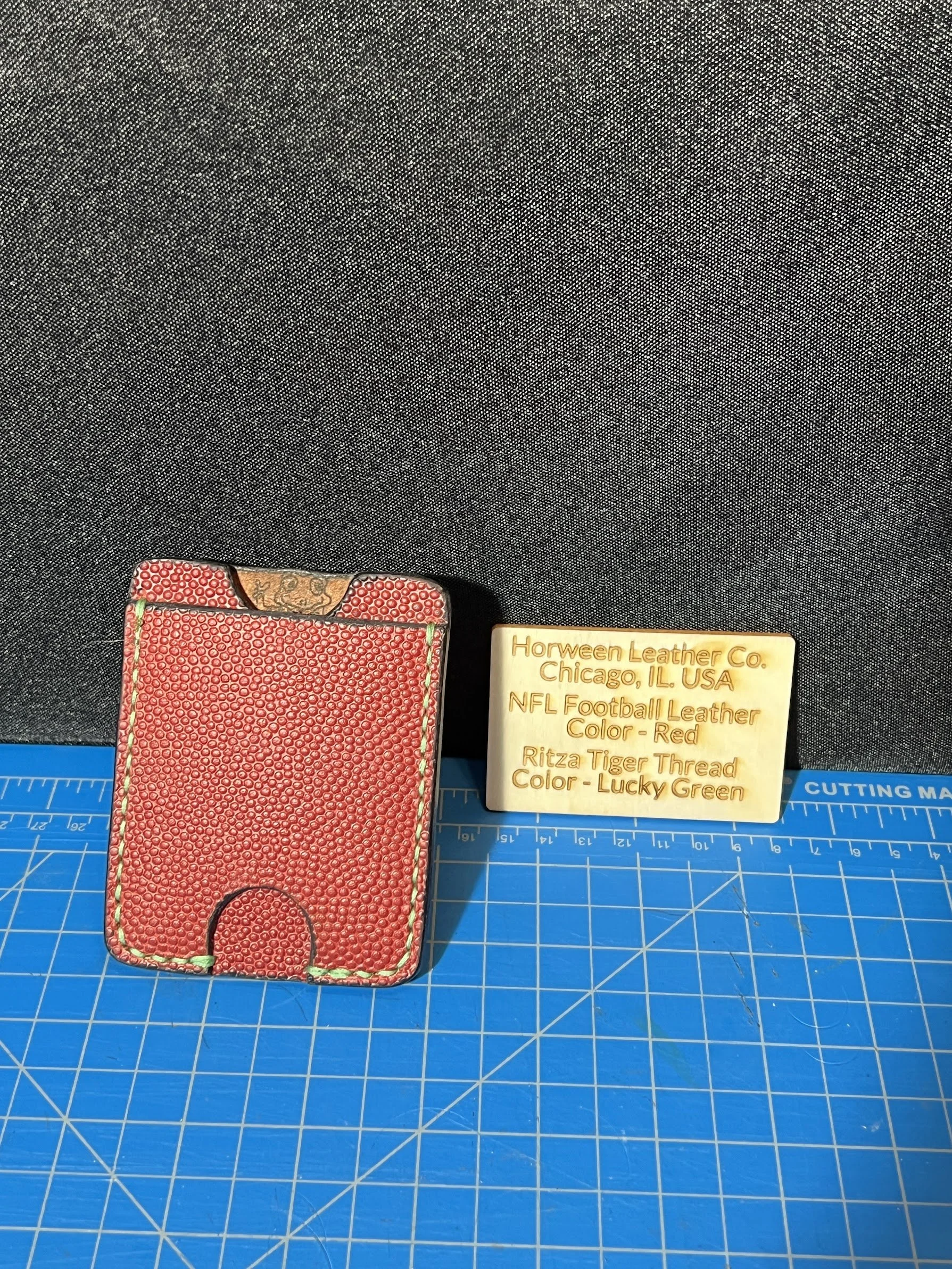 Limited Edition Horween® NFL Football Leather Minimalist Wallet | Heritage Collection