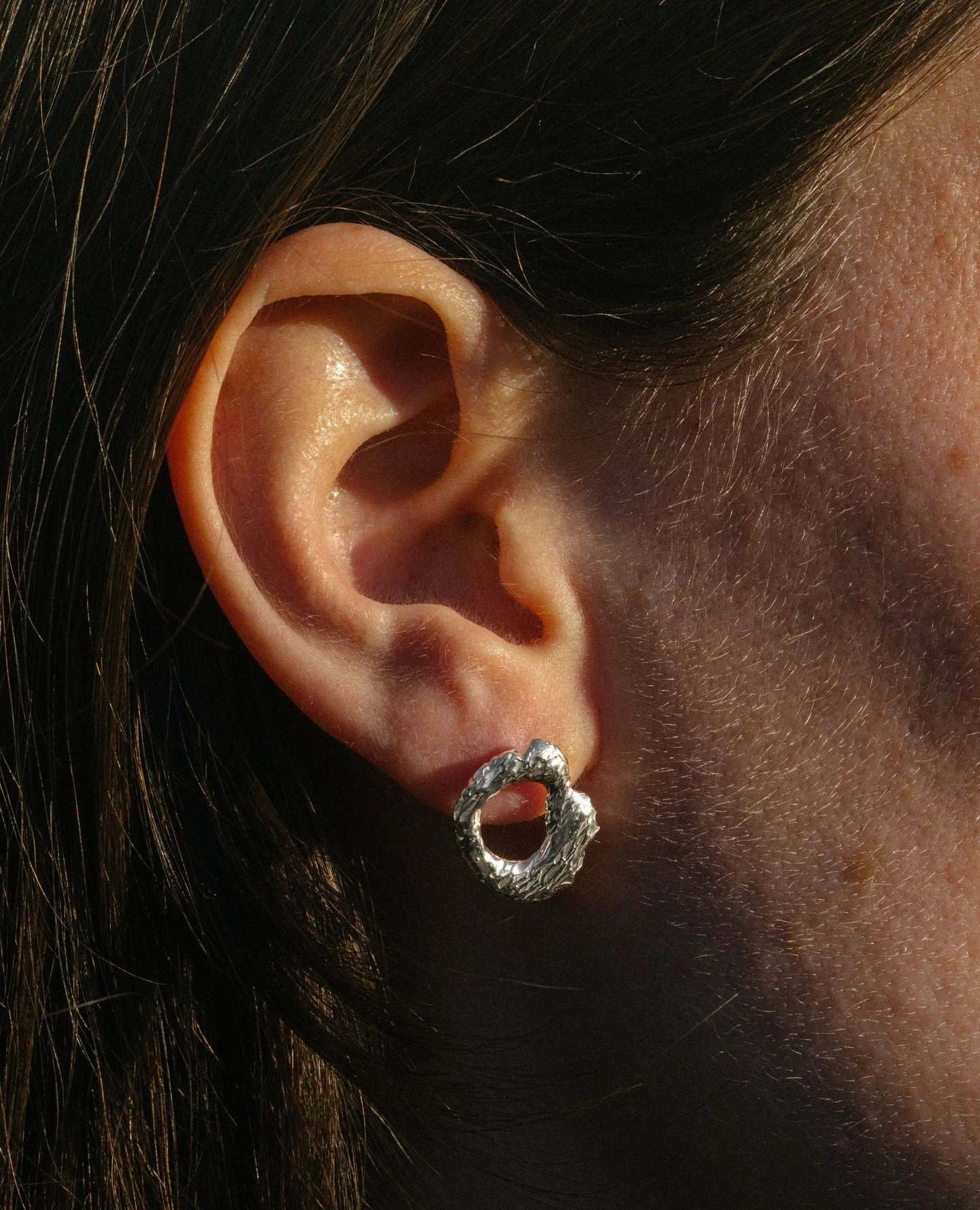 Custom made earrings, cast in 925 sterling silver ⛰️