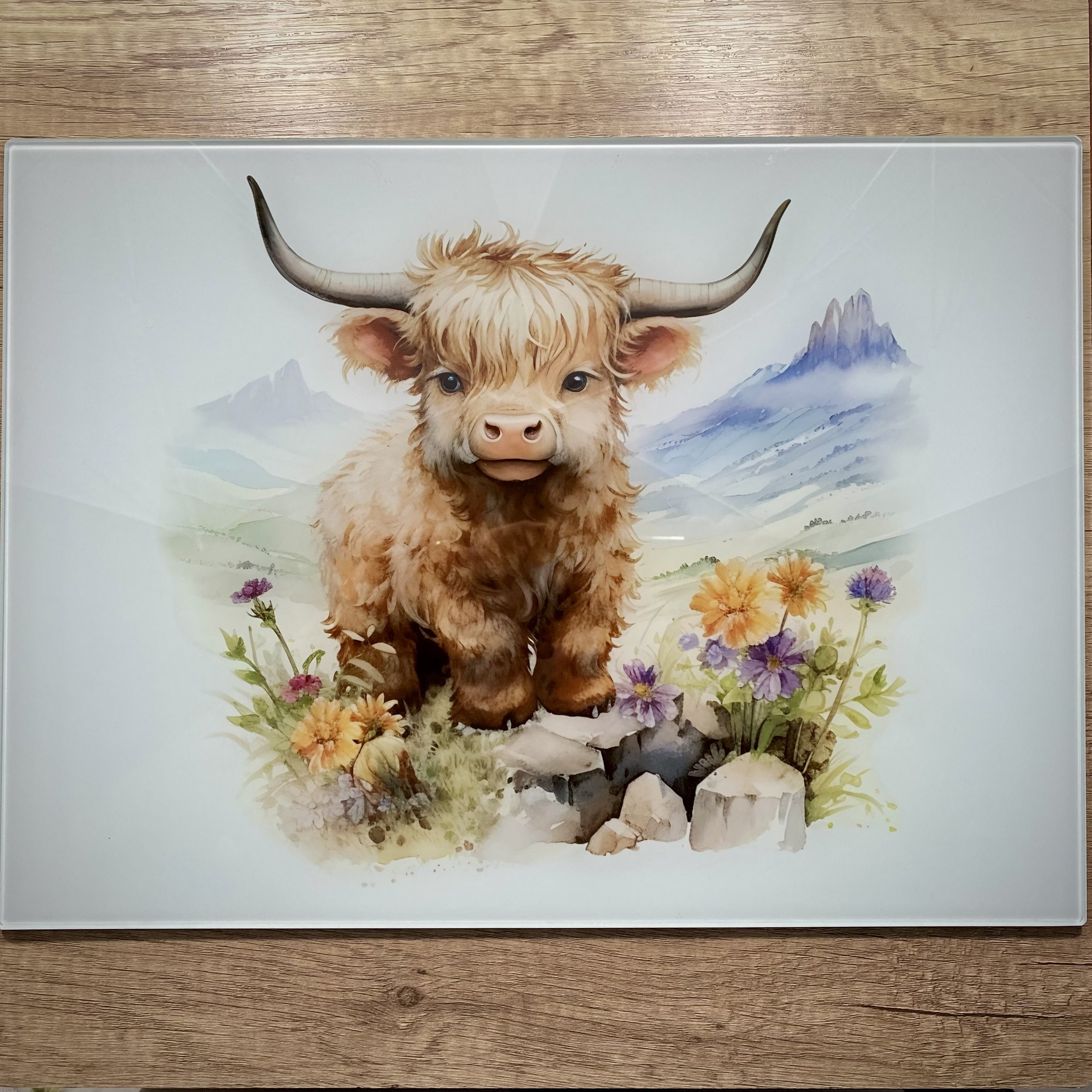 Cutie Highand Cow Large Chopping Board.jpg