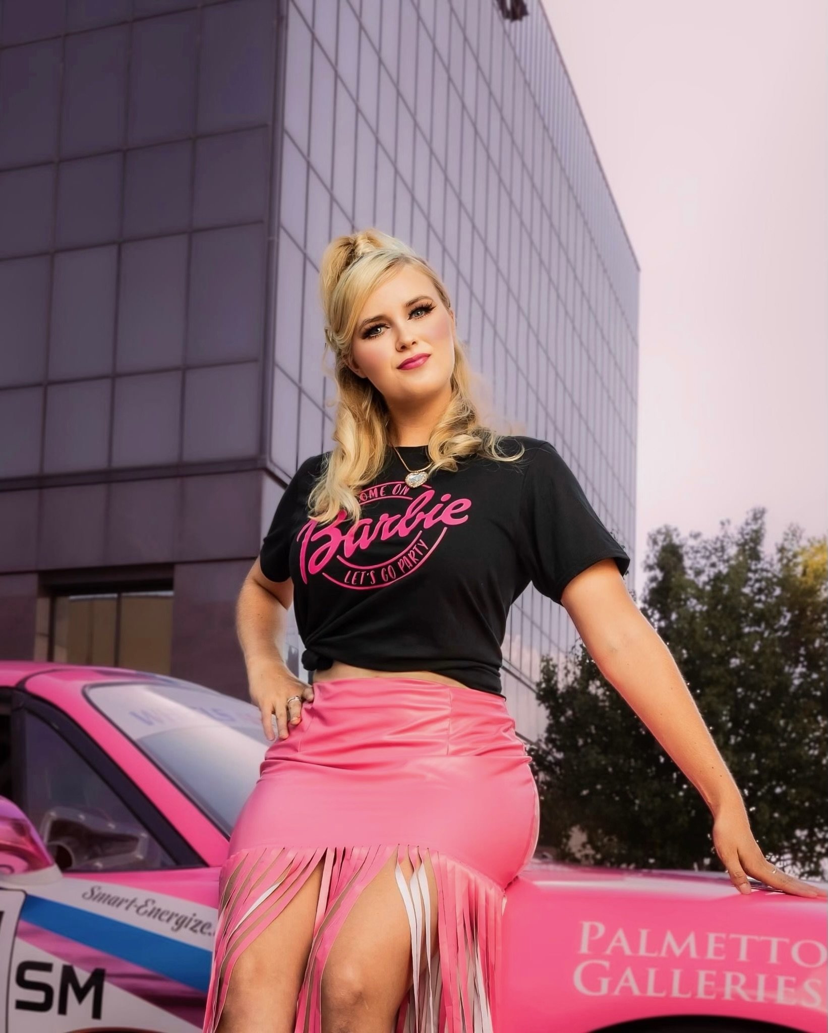 Barbie Car Photoshoot Sally Mott Racing