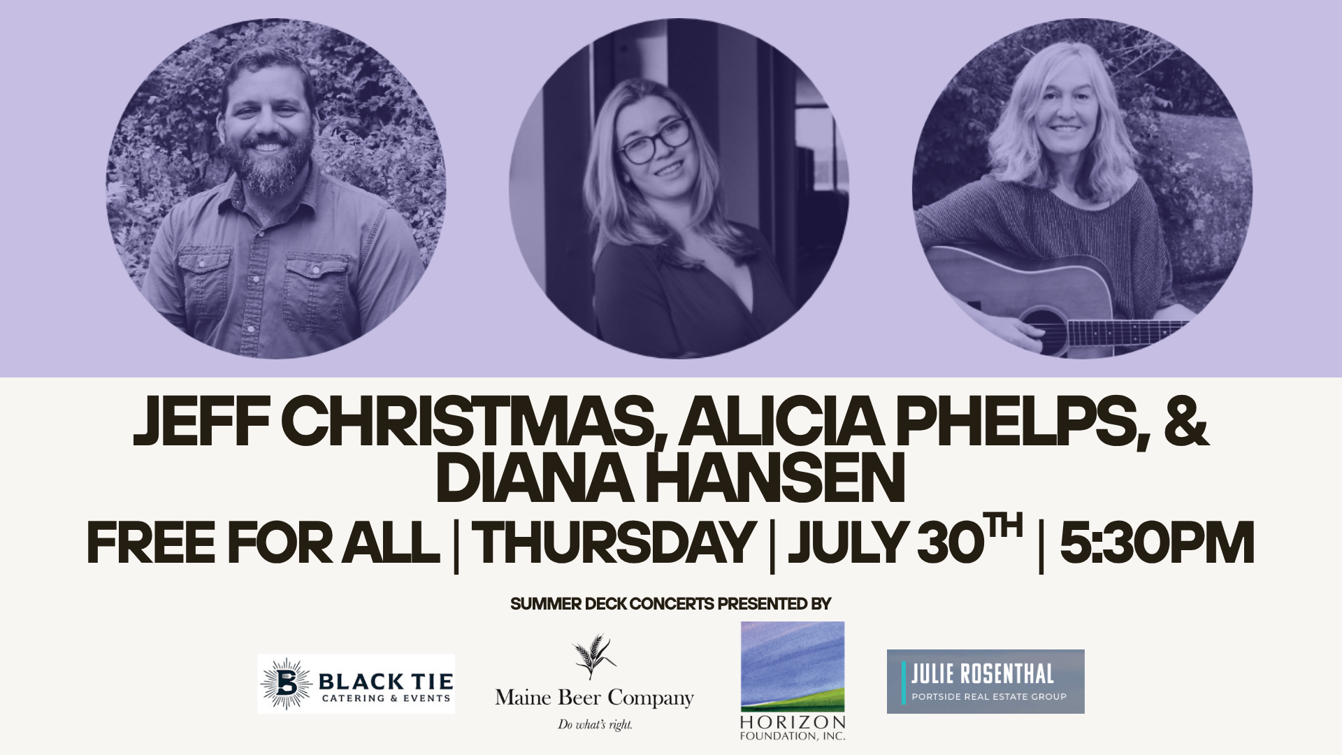 Jeff Christmas, Alicia Phelps, & Diana Hansen | Summer Deck Music Series