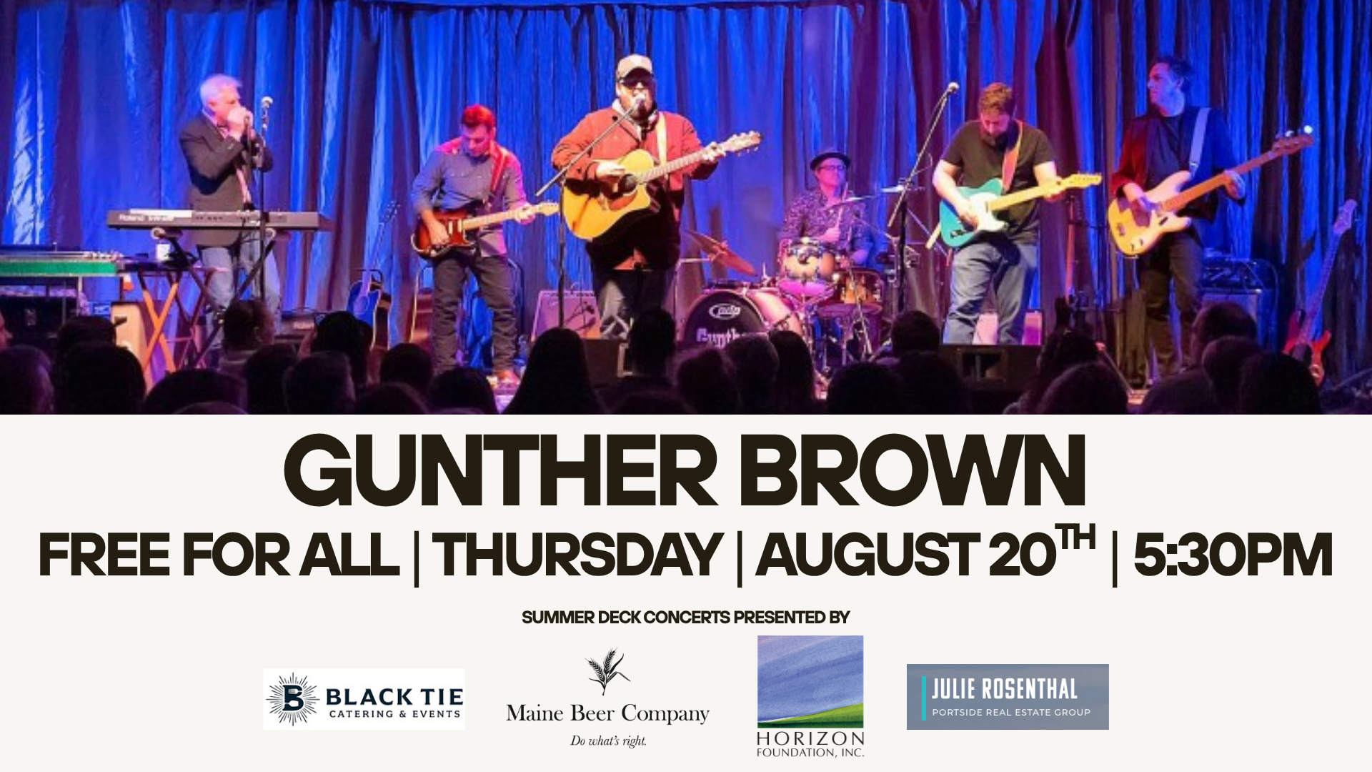 Gunther Brown | Summer Deck Music Series