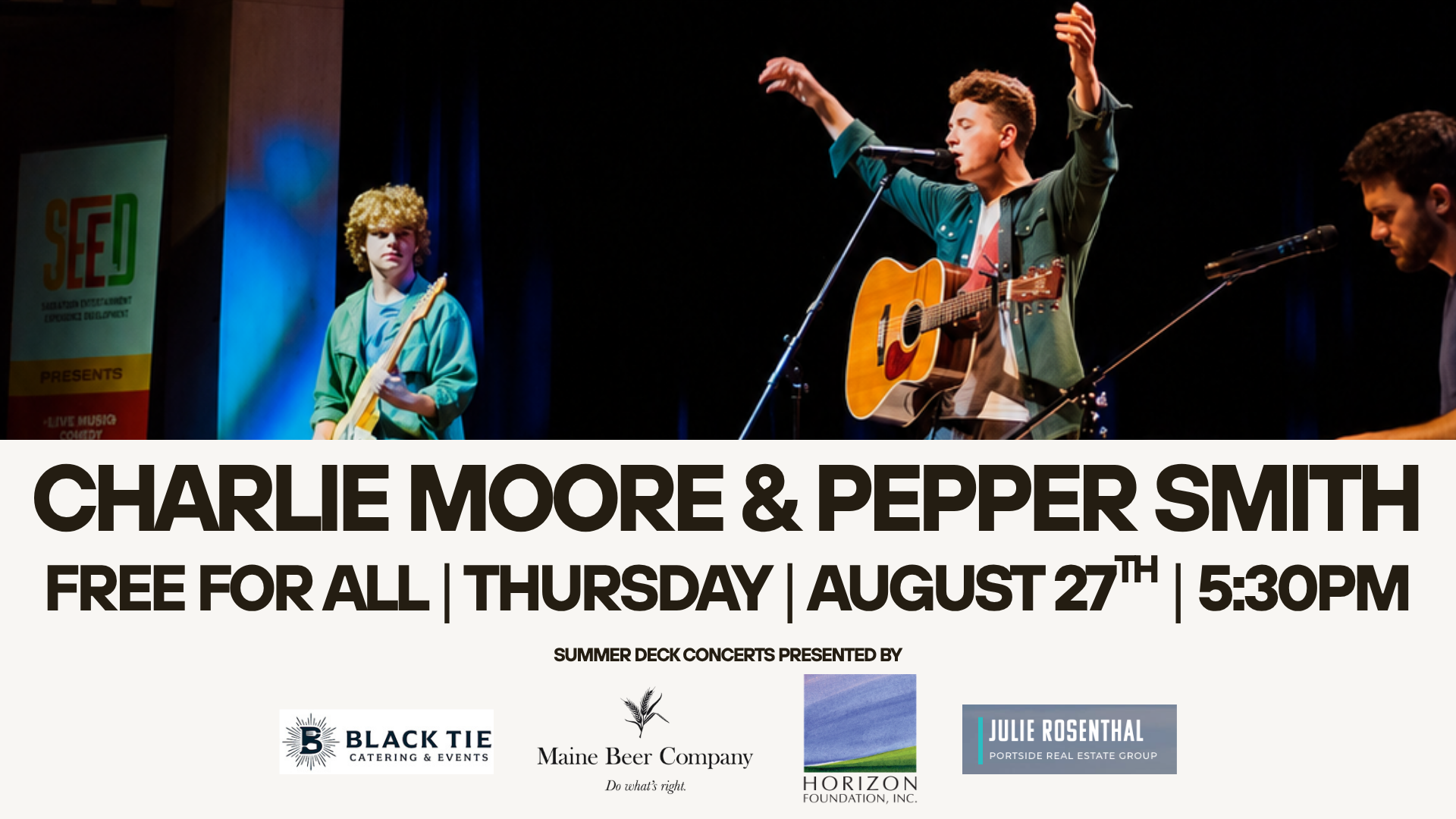 Charlie Moore & Pepper Smith | Summer Deck Music Series