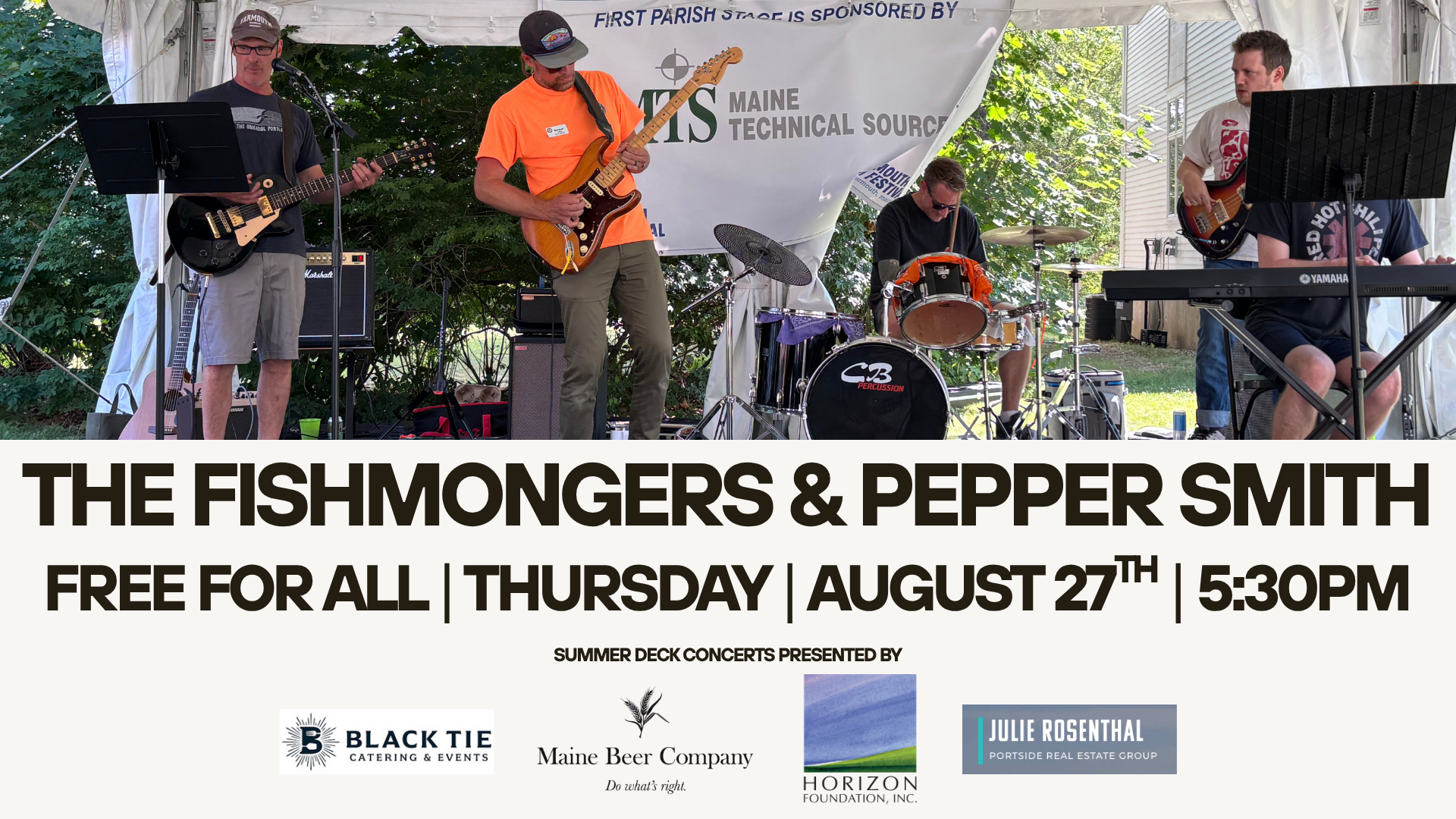 The Fishmongers &amp; Pepper Smith | Summer Deck Music Series