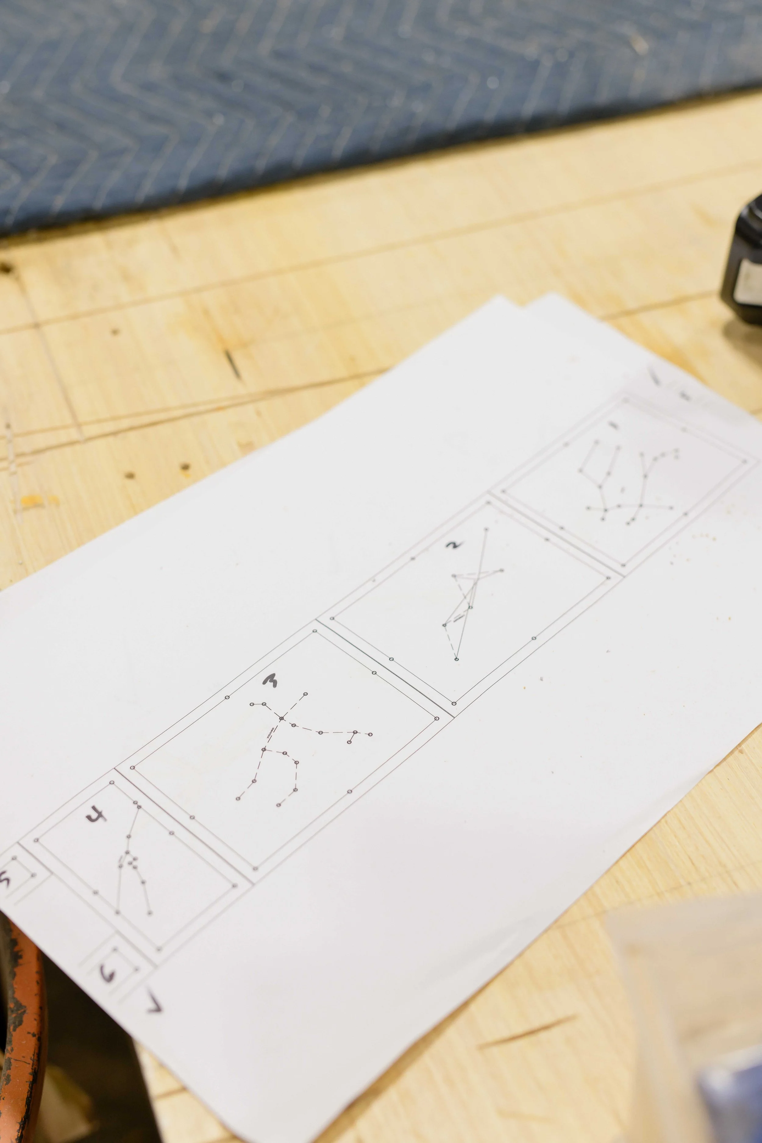 Plan for constellation ceiling.