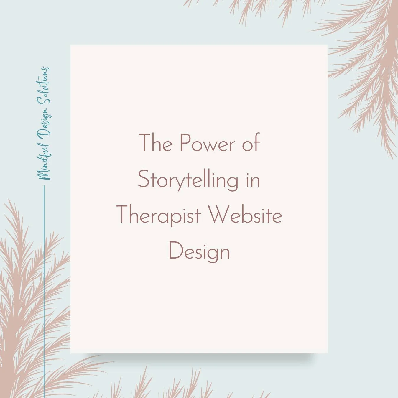 A calm, thoughtful website not only looks professional&mdash;it tells a story. 📖 

Check out this week's blog post to learn how to use storytelling to reflect the heart of a practice and help visitors feel seen, understood, and safe.

🔗in bio.
.
.
