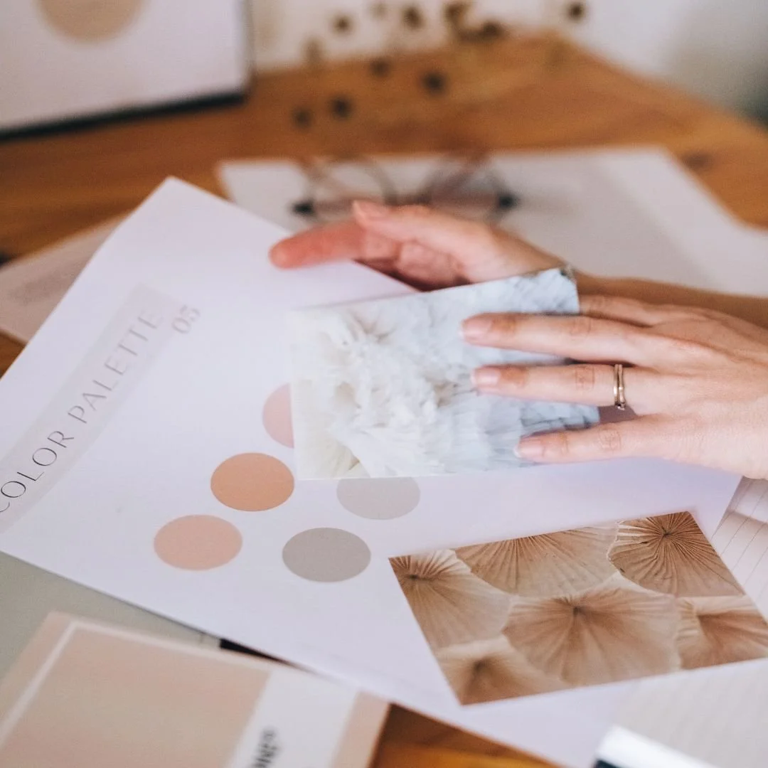 Your brand identity is the visual and emotional language your business communicates through your logo, typography, color palette, imagery, and the overall feeling these elements create.

If you&rsquo;re ready to create a brand that feels like you, th