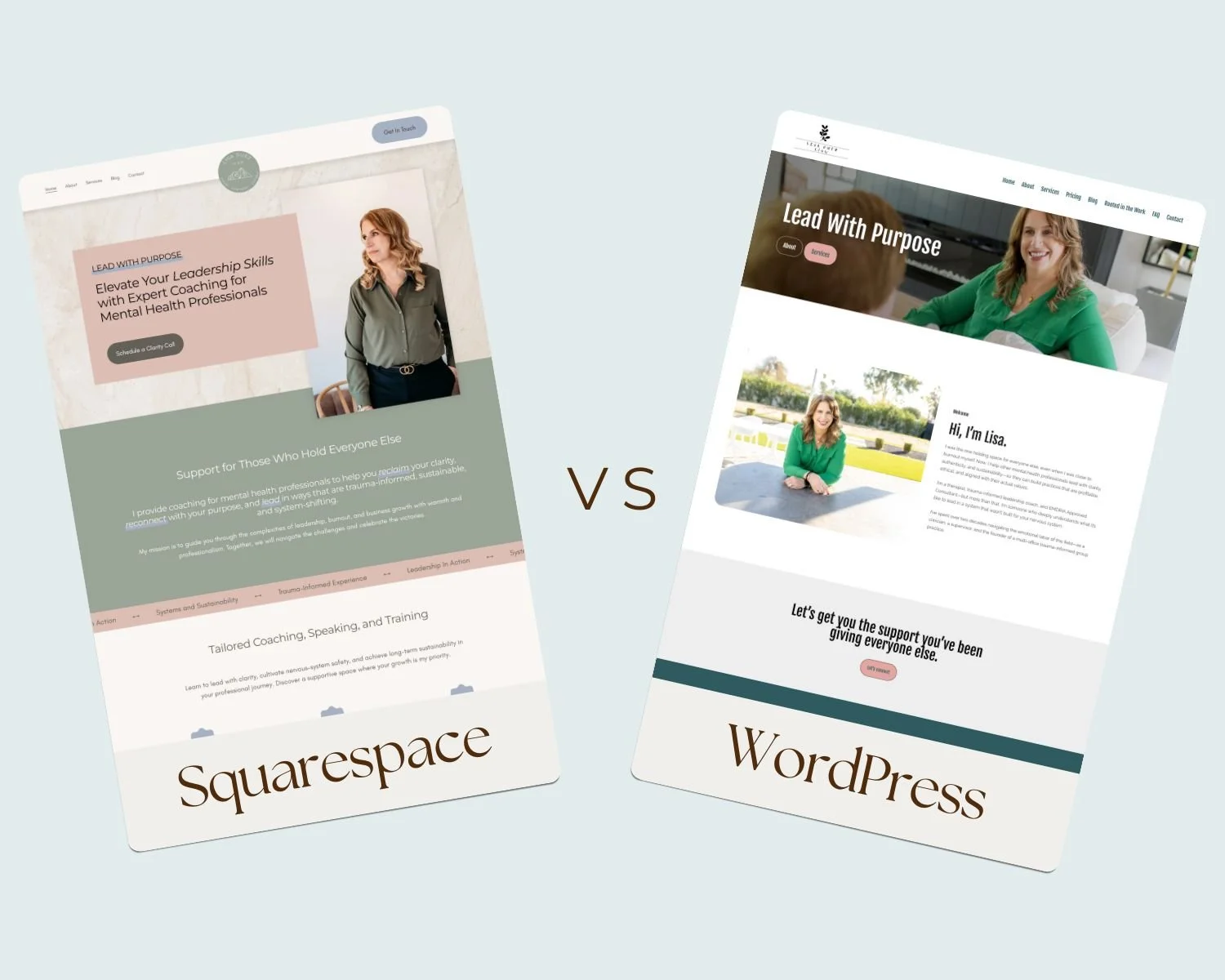 Many of my clients come to me asking to move their website from WordPress to Squarespace &mdash; not because WordPress is bad, but because they want something easier to manage. 

That's why I wrote a full comparison of Squarespace vs. WordPress for t