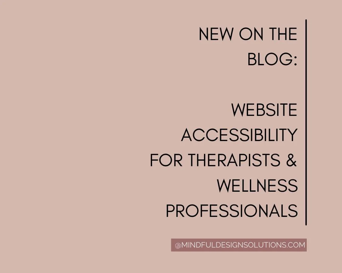 Accessibility doesn&rsquo;t mean sacrificing warmth or personality. You can have both.

Check out this week's blog post via the link in my profile to learn how.
.
.
.
.
#AuthenticBranding #AccessibleDesign #TherapistWebsites #WebsiteAccessibility #Ac