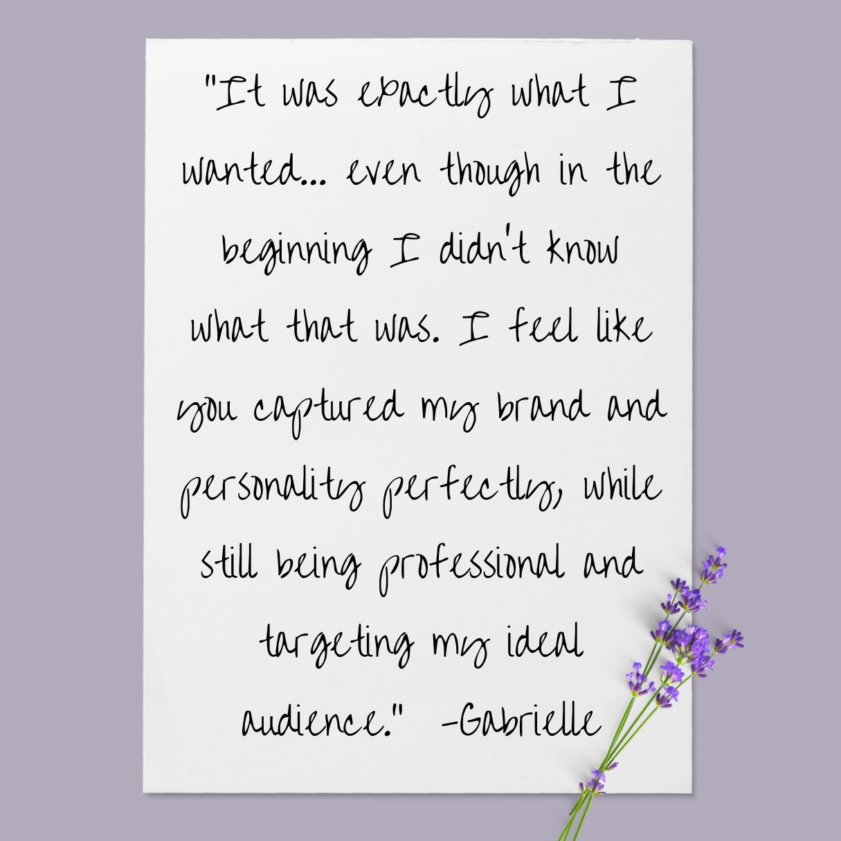 This week I&rsquo;m highlighting a client spotlight where clarity emerged through the process &mdash; even when it wasn&rsquo;t there at the beginning.

Gabrielle&rsquo;s website now feels like a true extension of her expertise.

Click the link in my
