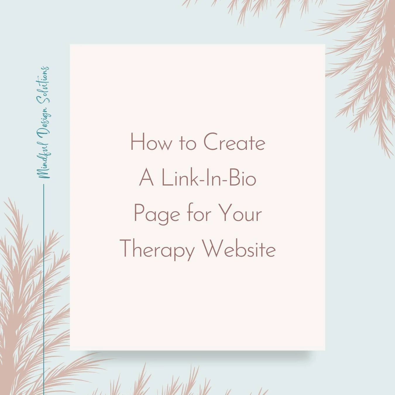 In this week&rsquo;s blog post, I&rsquo;m sharing 3 simple ways to create a link-in-bio page for your therapy website.

Check it out at the LINK IN MY BIO! 😄
.
.
.
.
#LinkInBio #SocialMediaLinksPage #WebDesignForTherapists #MindfulDesign #TherapistM