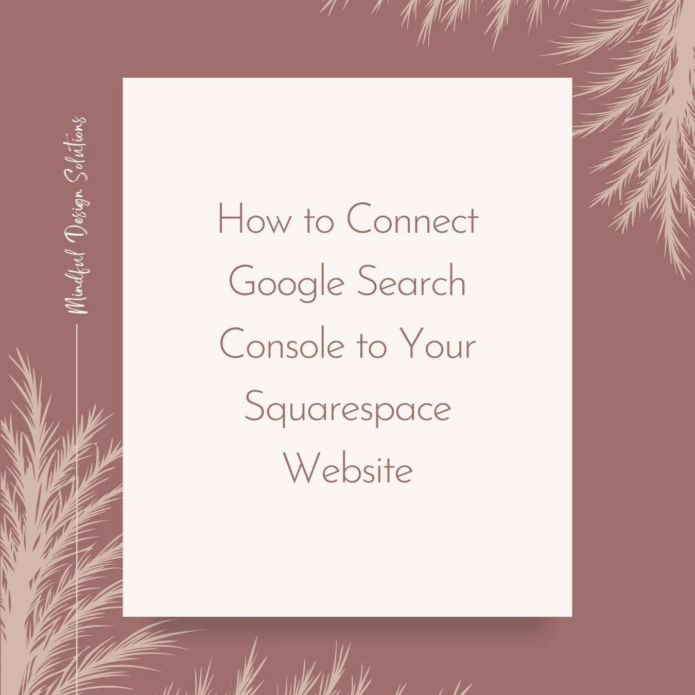 This week on the blog, I&rsquo;m sharing how to connect Google Search Console to your Squarespace website, and why it matters for growing your therapy or wellness practice.

If clients aren&rsquo;t finding you online, this is one of the first places 