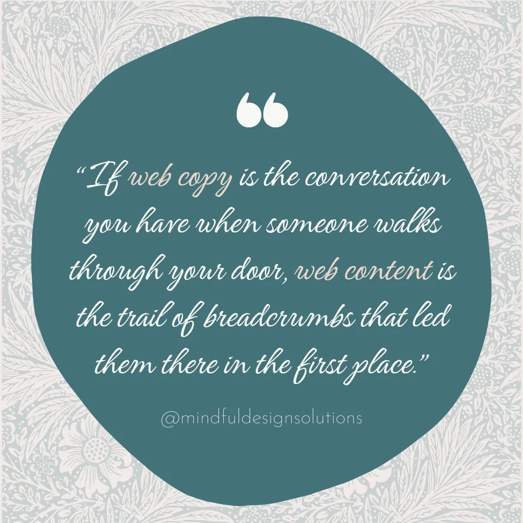 Your website needs two things to truly connect with the right clients. 

This week on the blog, I'm walking you through the difference between web copy and web content, and how to use each one strategically to help your practice grow.
.
.
.
.
#WebCop