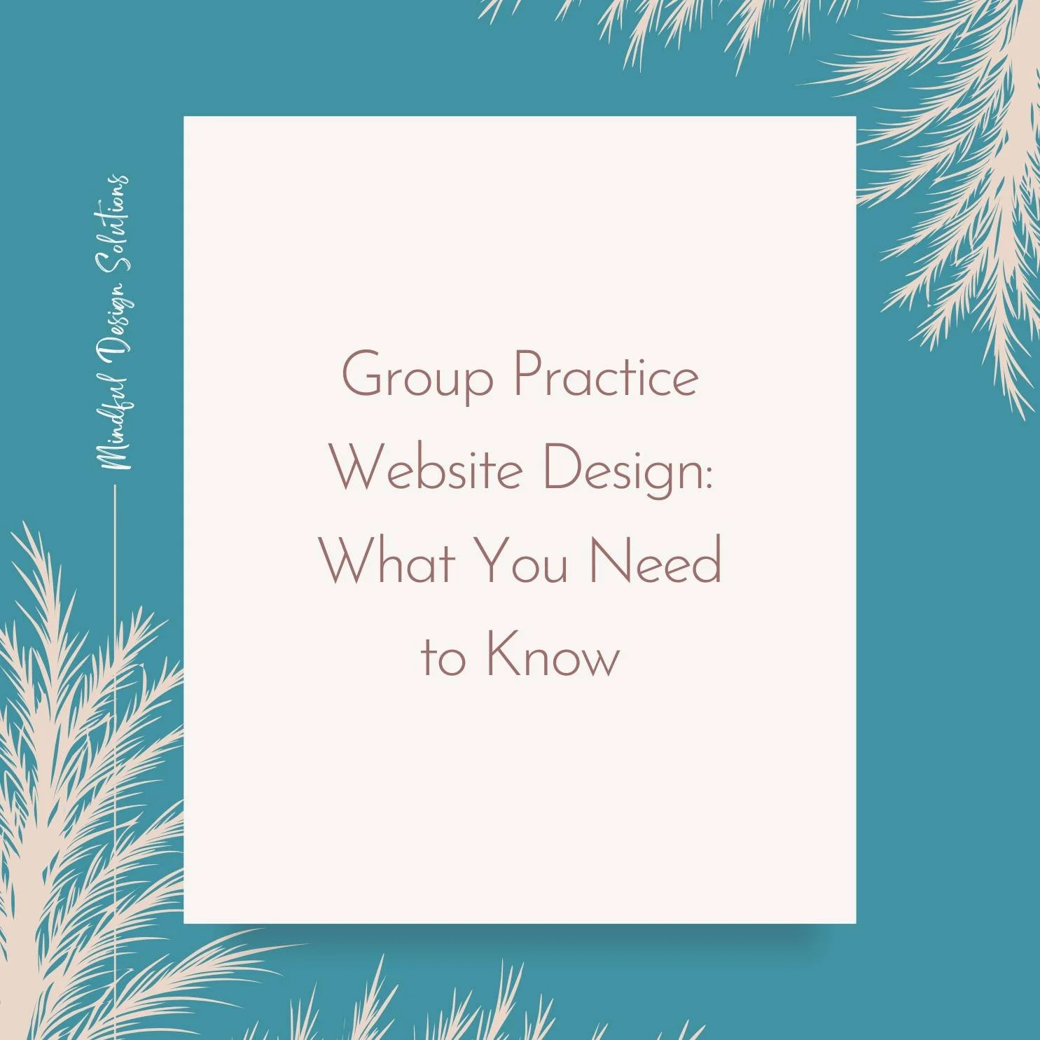 This week's blog post is all about group practice website design and how it differs from solo practice design. 

Head to the blog to check it out (link in bio).
.
.
.
.
#GroupPracticeWebsites #GroupPracticeWebDesign #MindfulDesign #WebsitesForTherapi
