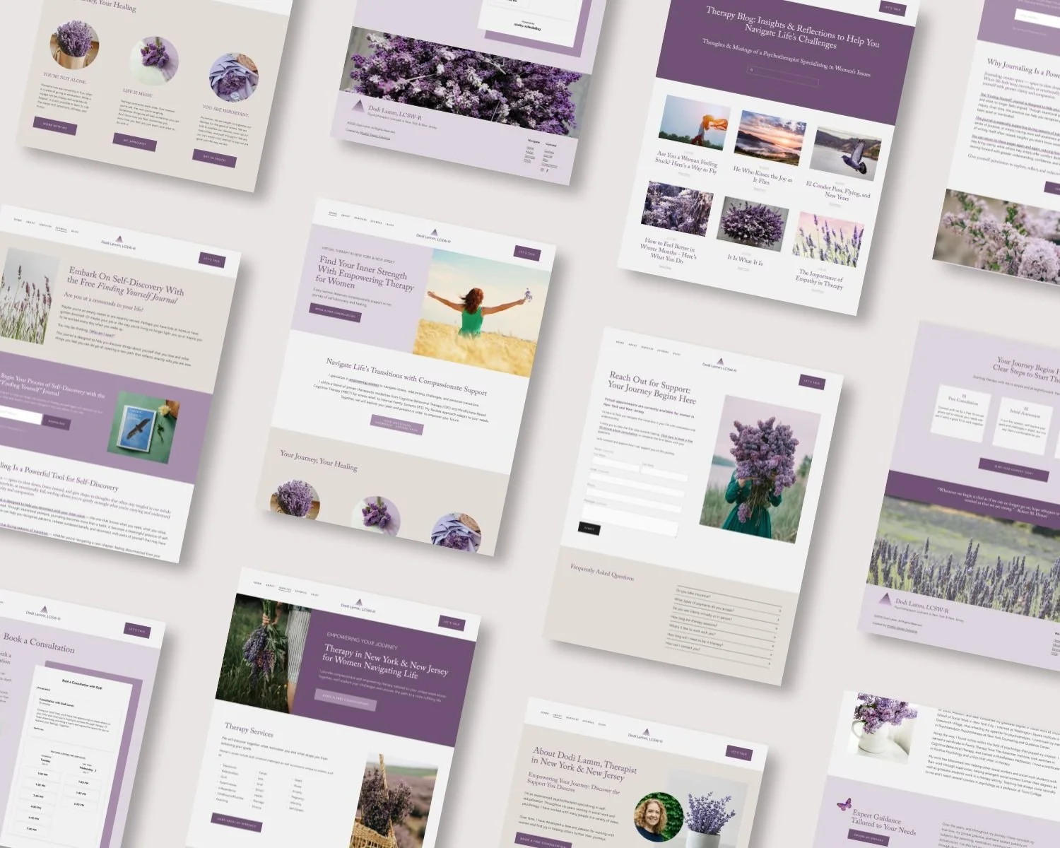 About 7 yrs ago, I designed a logo for therapist, Dodi Lamm, and helped her set up an online course. I recently had the opportunity to redesign her website as well. Our goals for the redesign included:

✔ Improving SEO
✔ Simplifying booking
✔ Creatin