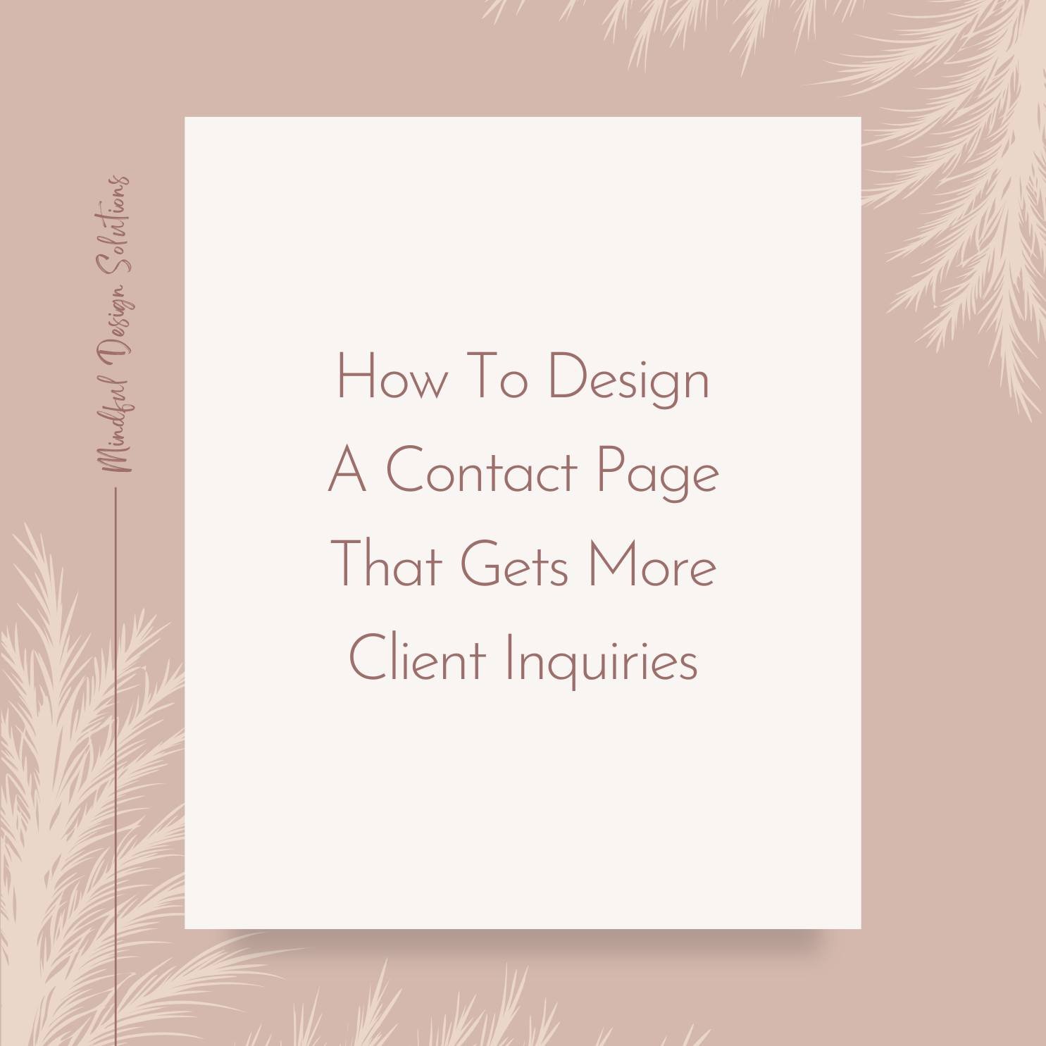 This week on the blog, I'm sharing how to design a contact page for your therapy website that feels warm, answers the right questions, and actually converts visitors into inquiries. Link in bio...
.
.
.
.
#WebsiteContactPage #WebDesignForTherapists #