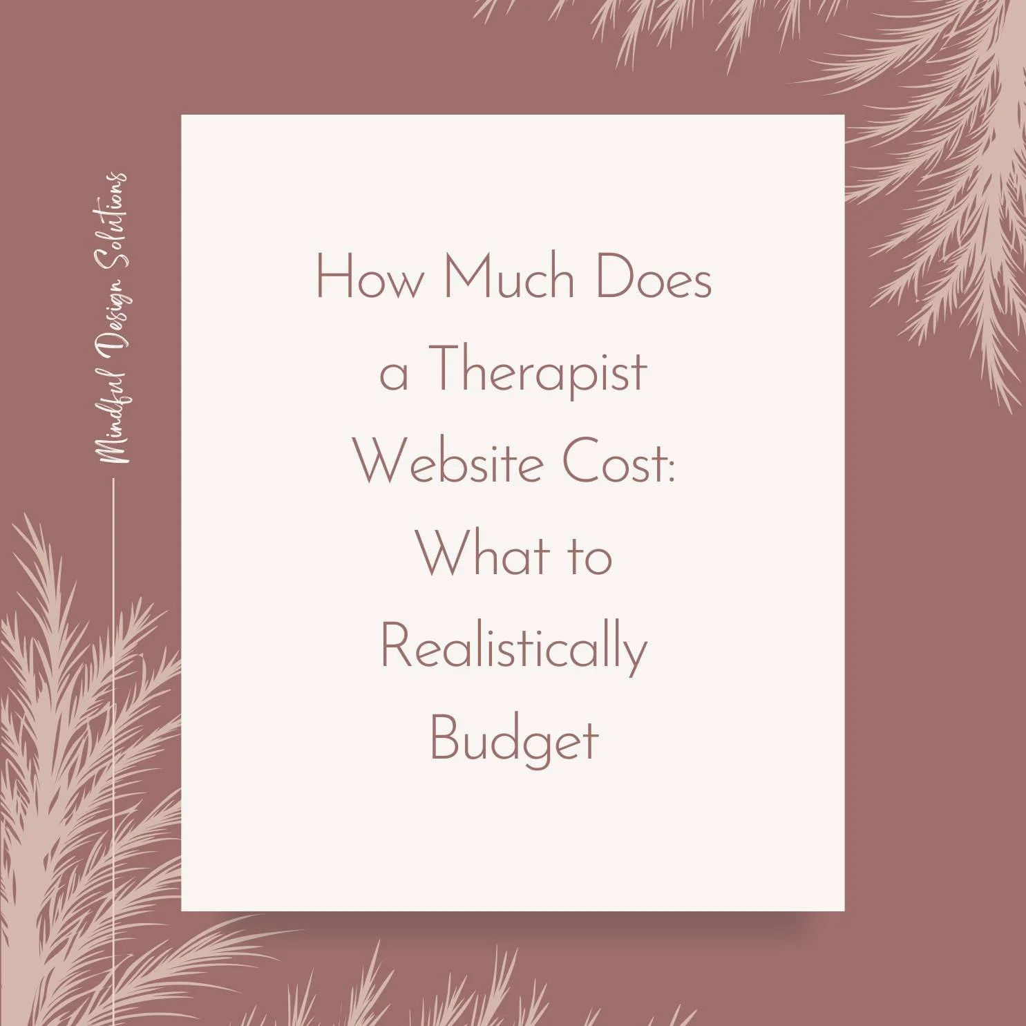 What does a therapist website actually cost?

This week on the blog, I break down the options so you know how much to budget, what you're paying for, and why.

Link in bio.
.
.
.
.
#TherapistWebsiteCosts #WebsiteCosts #WebDesignForTherapists #Therapi