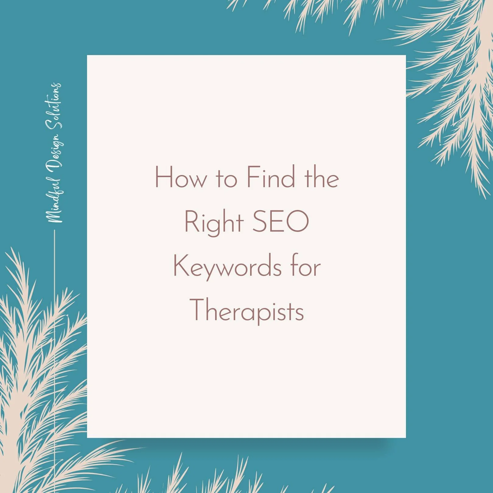 This week on the blog, I'm breaking down exactly where to find your keywords and how to use them once you've got them. 

Link in bio.
.
.
.
.
#TherapistWebsites #SEOForTherapists #WebsiteDesignForTherapists #PrivatePracticeMarketing #MindfulDesign #T