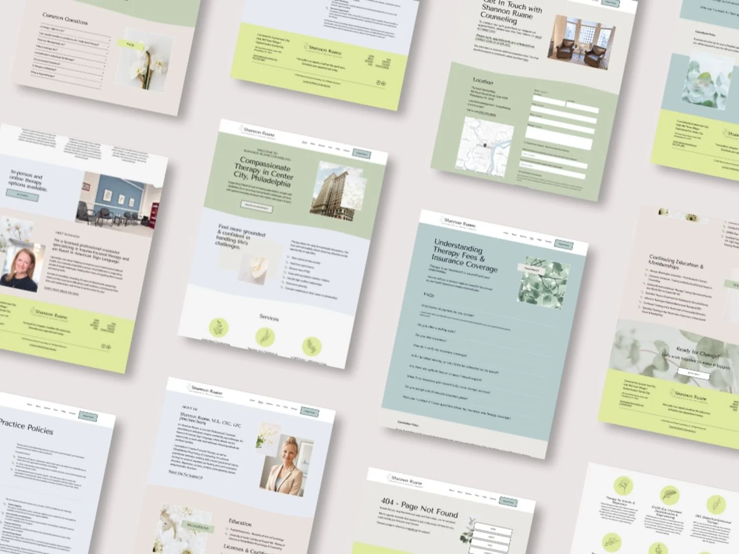 Therapist Branding & Web Design for Ruane Counseling