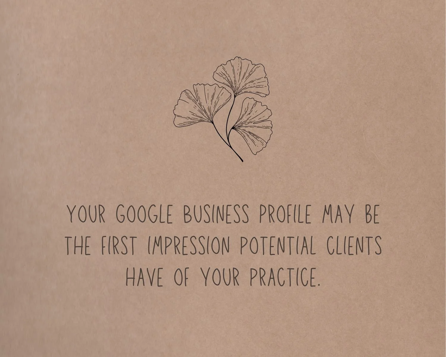Google Business Profile for Therapists - First Impressions