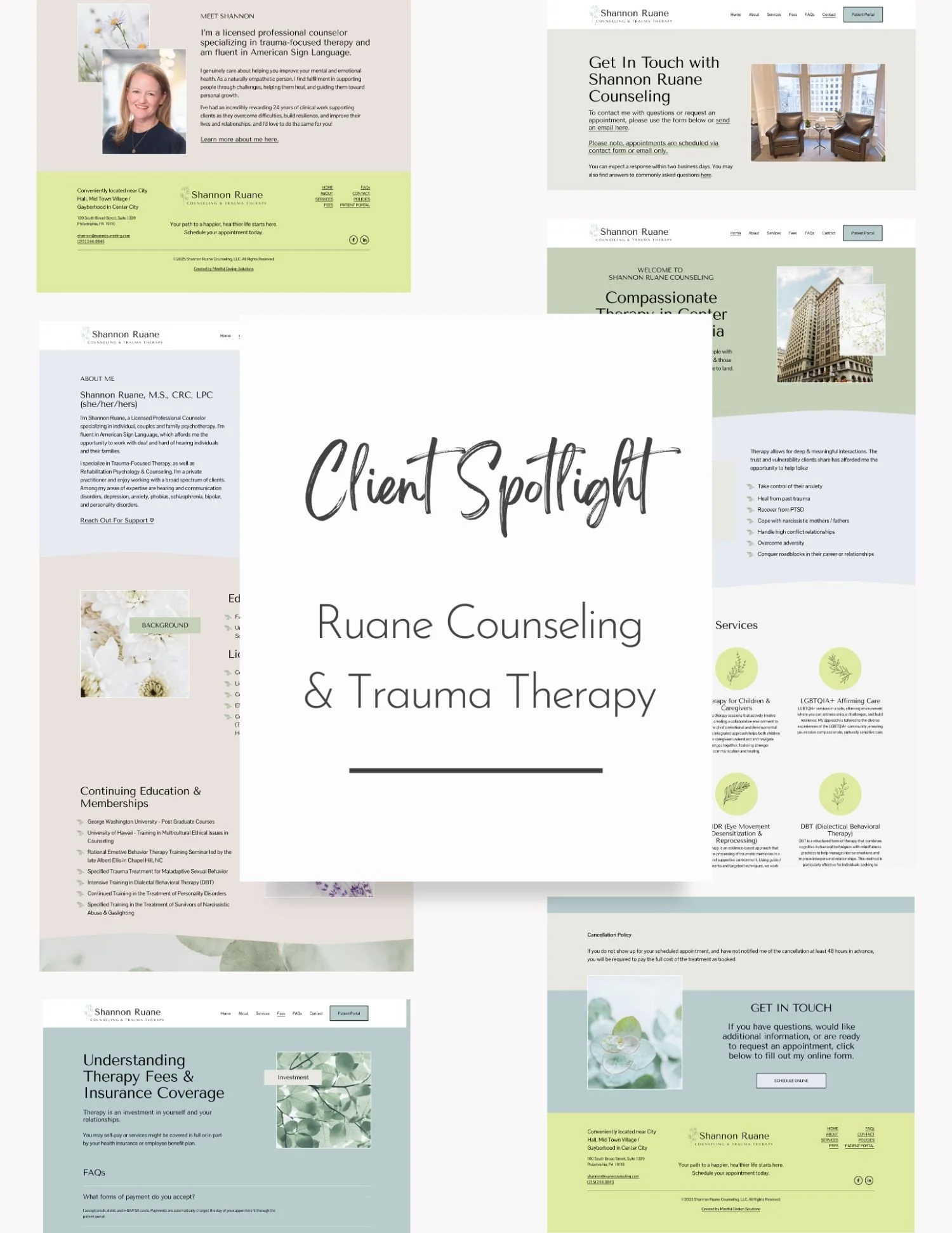 Therapist Branding & Website Design for Shannon Ruane