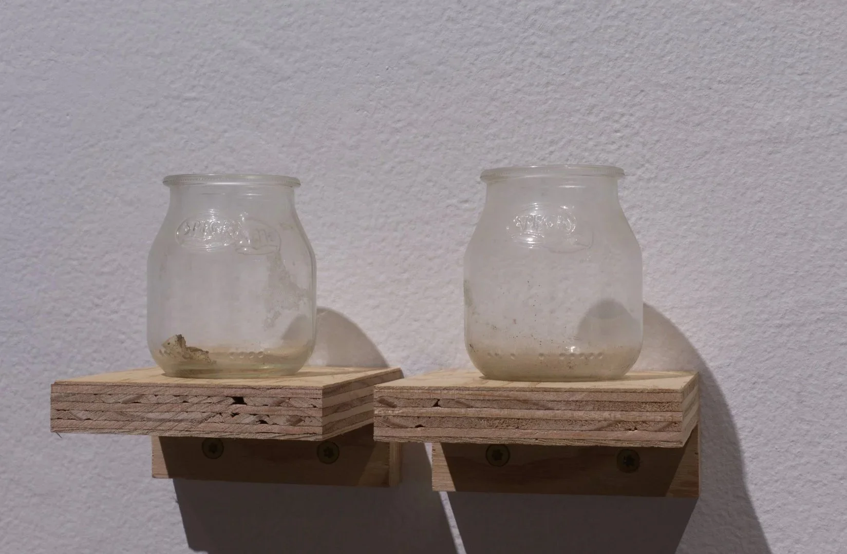 Pair of Spega yogurt containers c.1980