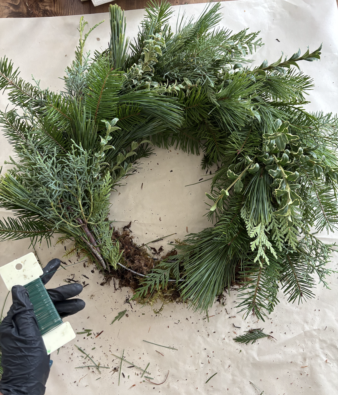 DIY WINTER WREATH KIT 14"