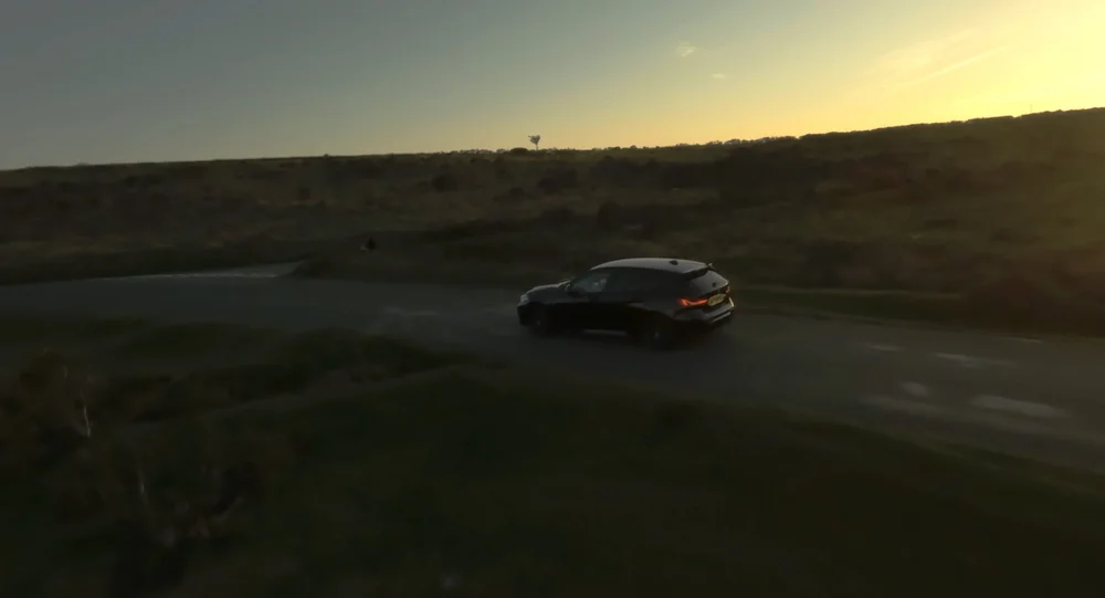 FPV drone automotive filming in Devon