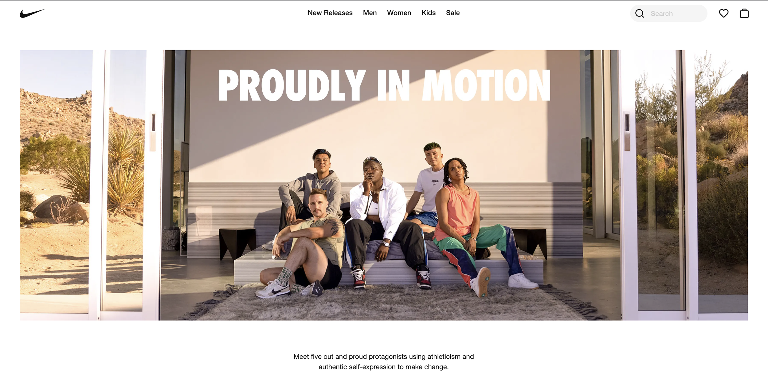 Nike Be True Campaign Display Page