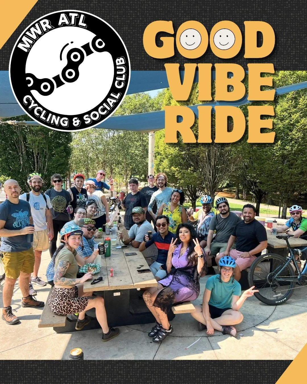 The heat couldn't keep the good vibes from happening. The MWR crew had a blast rolling to DH Stanton for some park hangs before making our way back to Estoria to catch some Forward Warrior mural painting. 

#MWRATL #goodviberide #atlcycling #atlantac