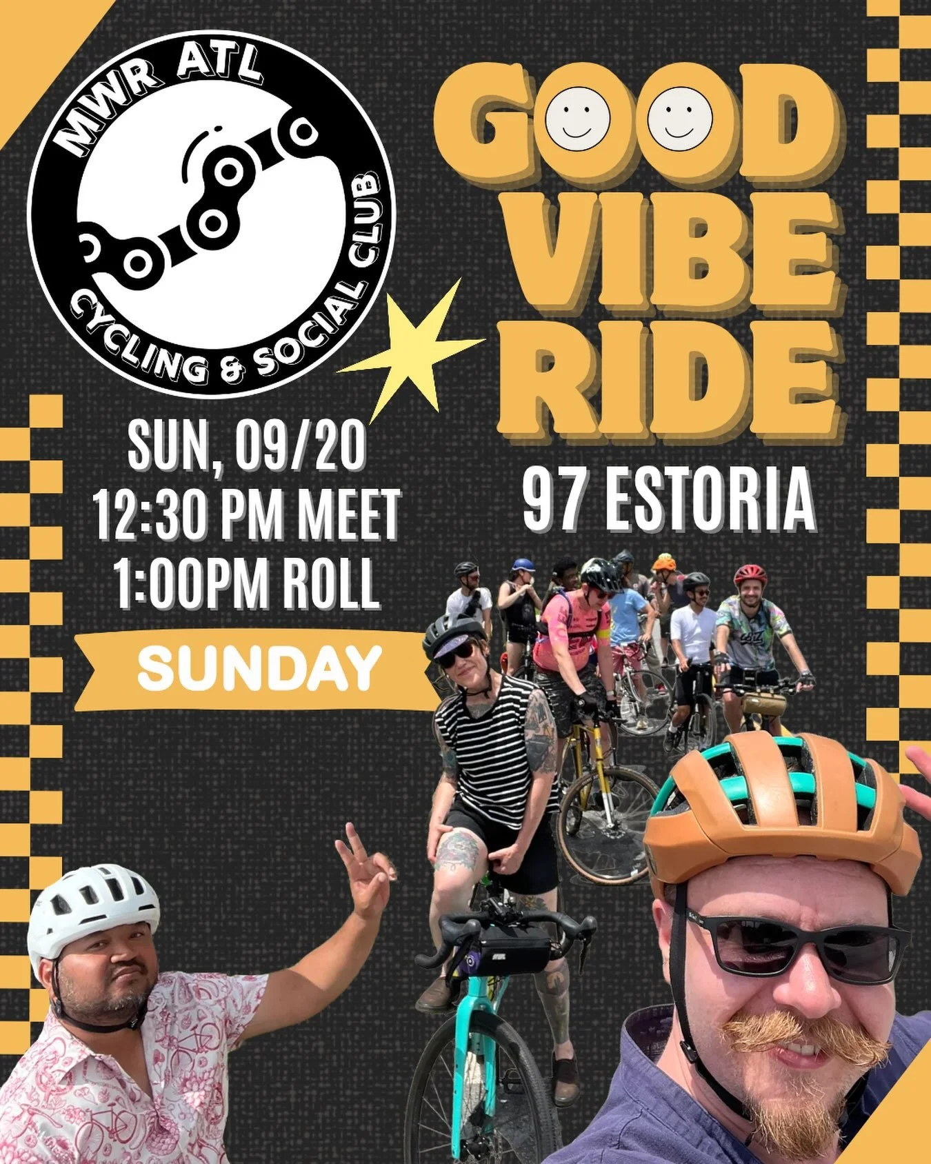 Join us Sunday on a chill ride across town for some good, old-fashioned park hangs. Grab lunch at Estoria beforehand or pack your own for the midpoint stop.

We are keeping an eye on the weather so be sure to double check our socials before heading o