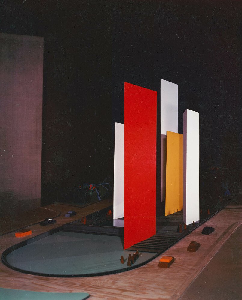 Torres de Satélite, 1957. Working model with original colour palette. Photo Armando Salas Portugal.jpeg