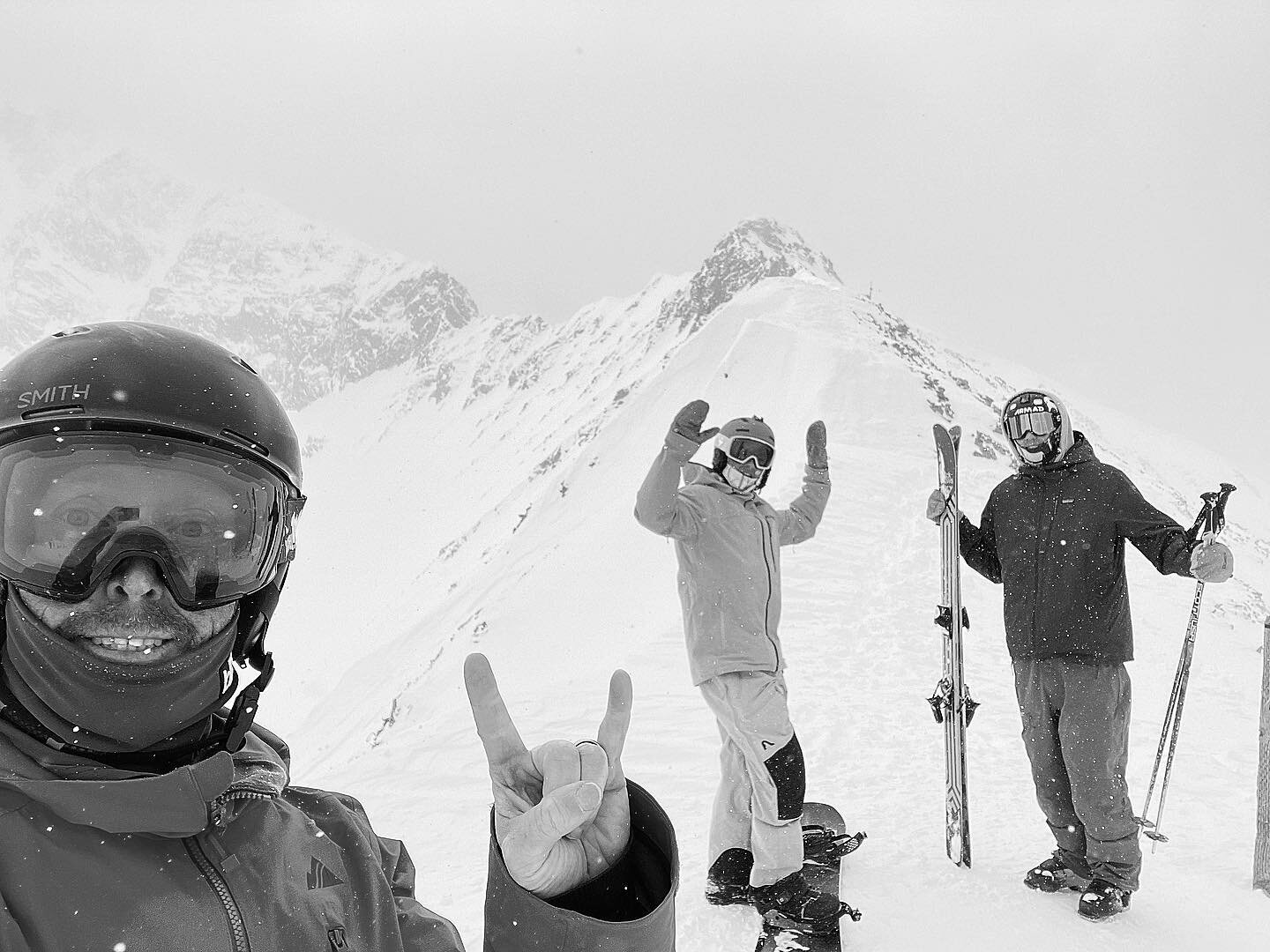 Shootout pre production powder break with a few of The Shootout  Veterans Team. All totaled we have about 16 film submissions and 52 photo submissions. We can&rsquo;t wait to share them with you Big Sky!