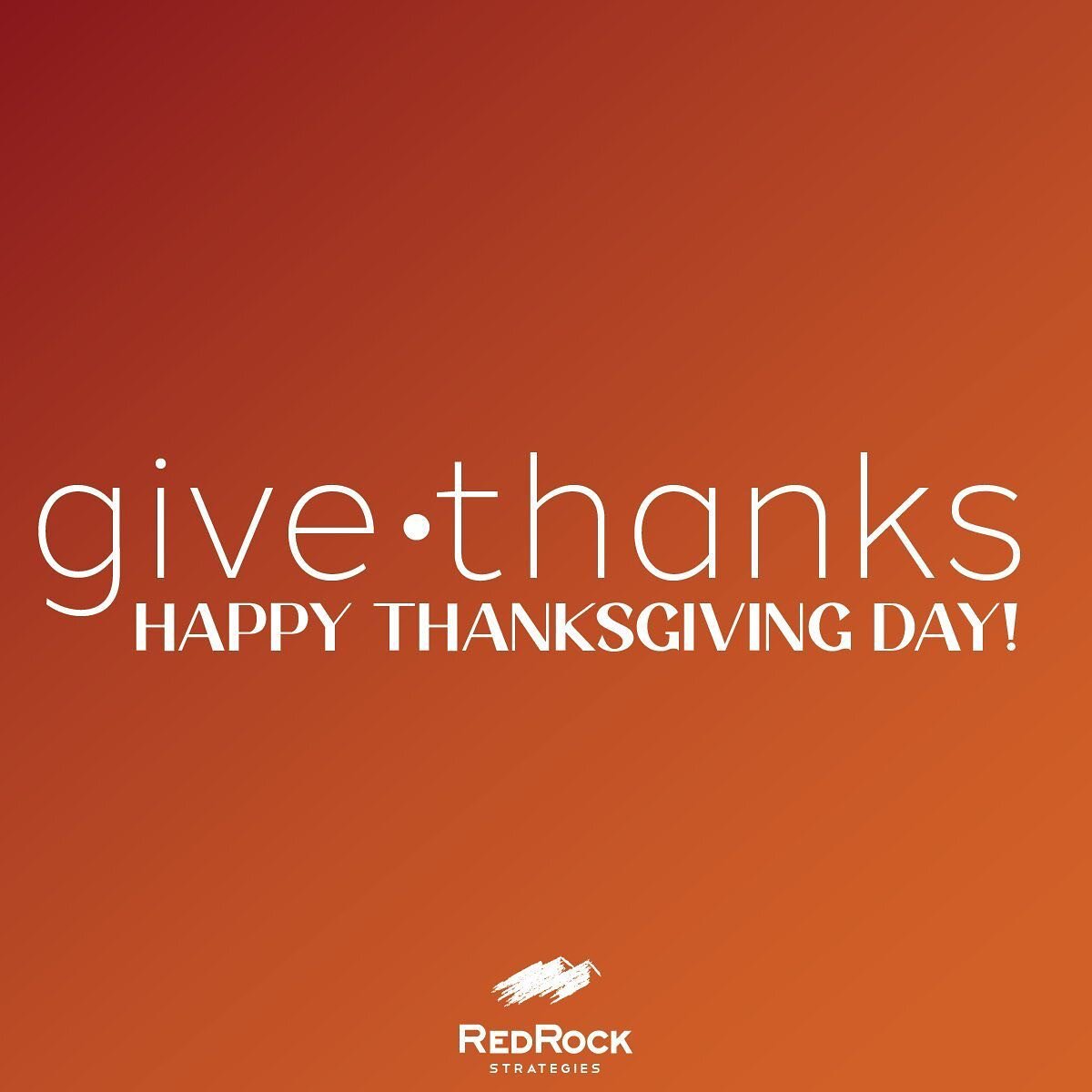 Wishing a happy Thanksgiving to all from Team RedRock!