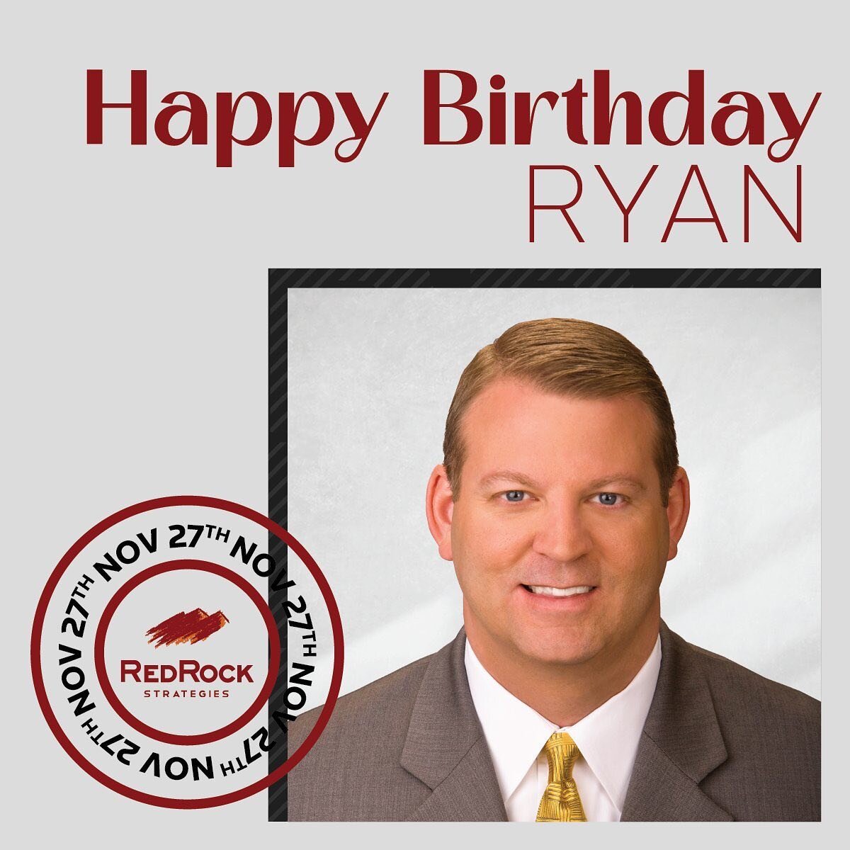 Happy Birthday to RedRock Founder, Ryan Erwin! Your leadership and dedication is something we all look up to each and every day. The whole RRS Team is wishing you nothing but the best today.