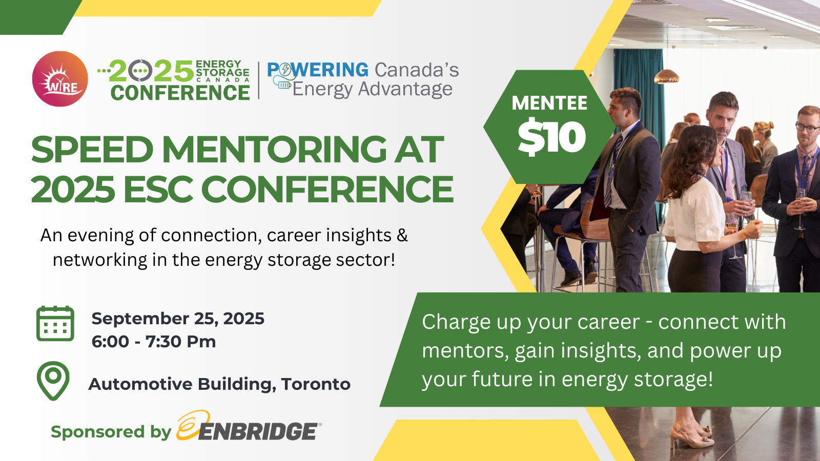 WiRE & Energy Storage Canada Present: Speed Mentoring at ESC 2025