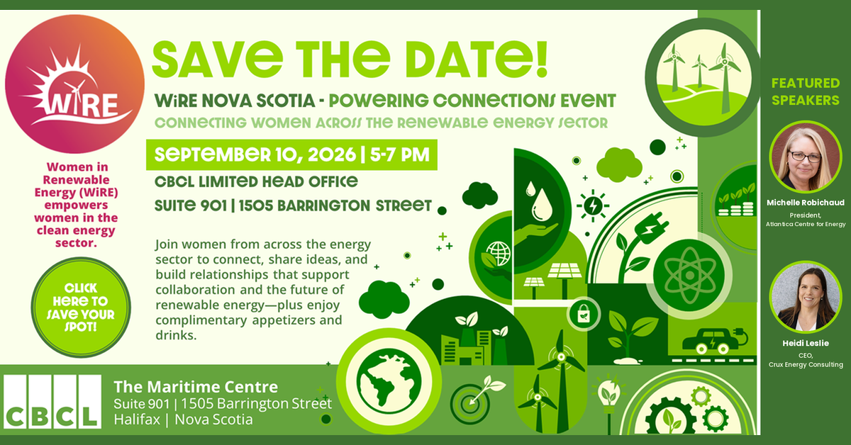 WiRE Nova Scotia - Powering Connection Event, Save The Date! 