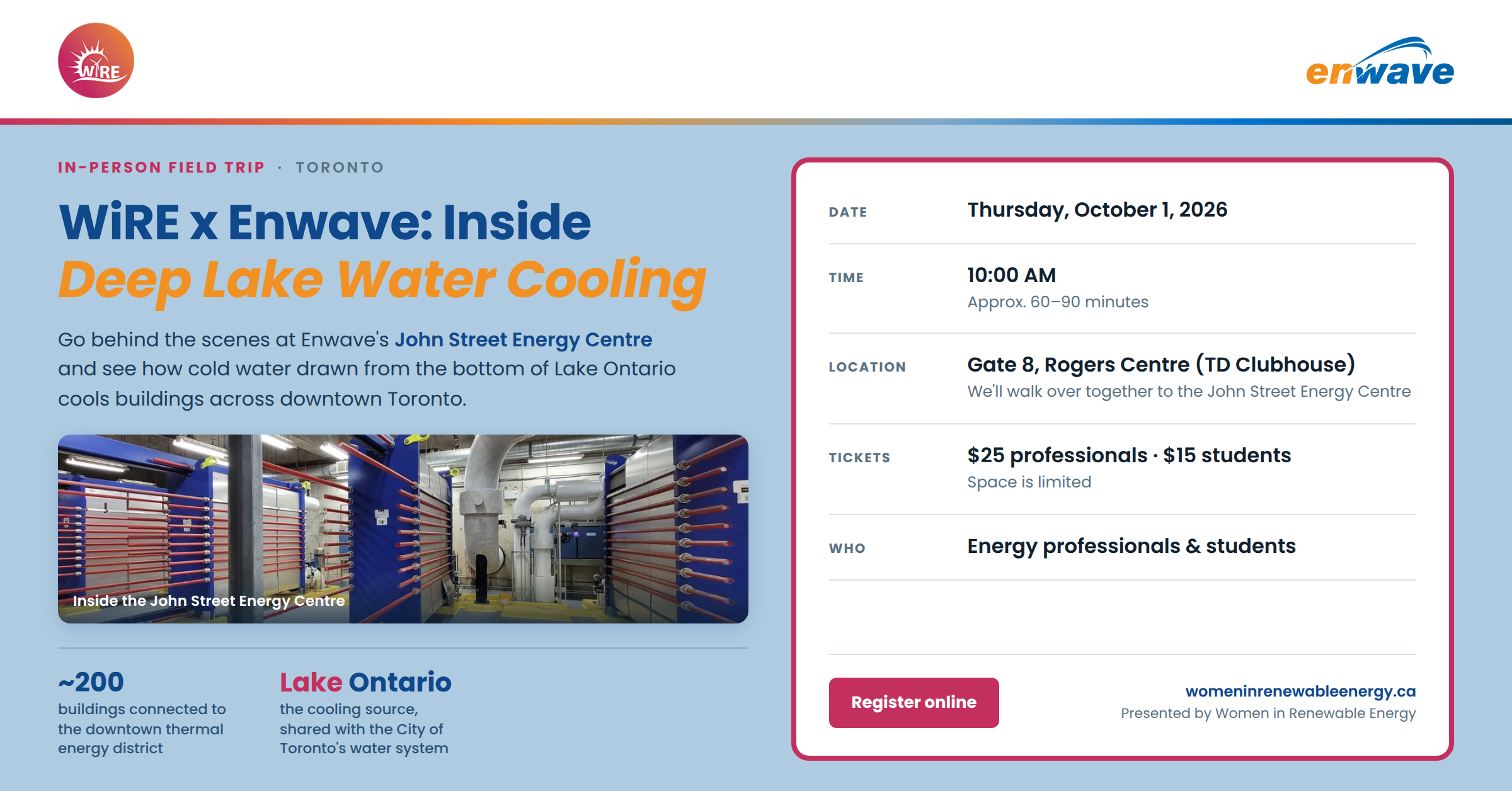 WiRE x EnWave - Visit the facility behind Enwave's Deep Lake Water Cooling system