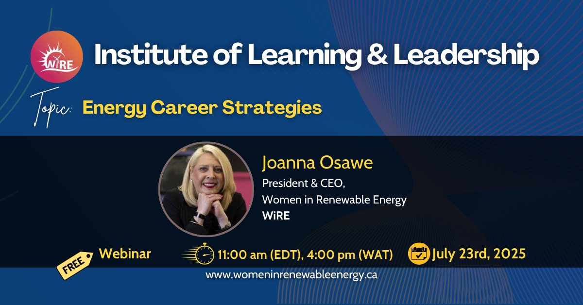 WiRE Institute of Learning and Leadership Energy Career Strategies