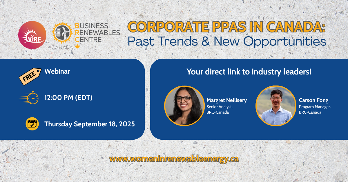 Corporate PPAs in Canada: Past Trends and New Opportunities