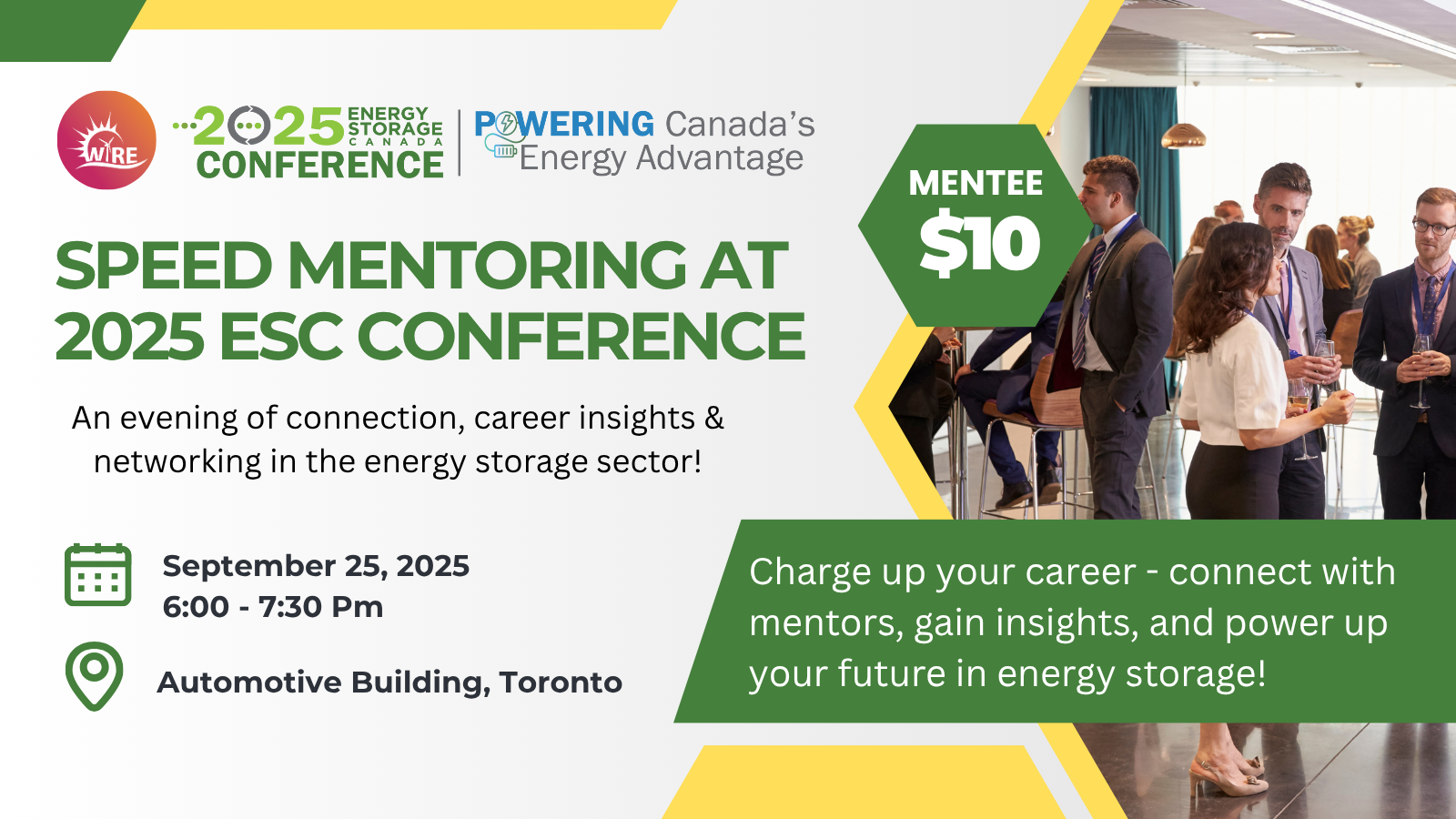 WiRE & Energy Storage Canada Present: Speed Mentoring at ESC 2025