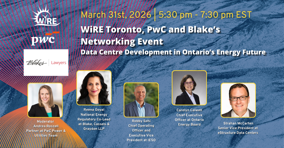 WiRE Toronto, PwC & Blake's - Data Centre Development in Ontario's Future