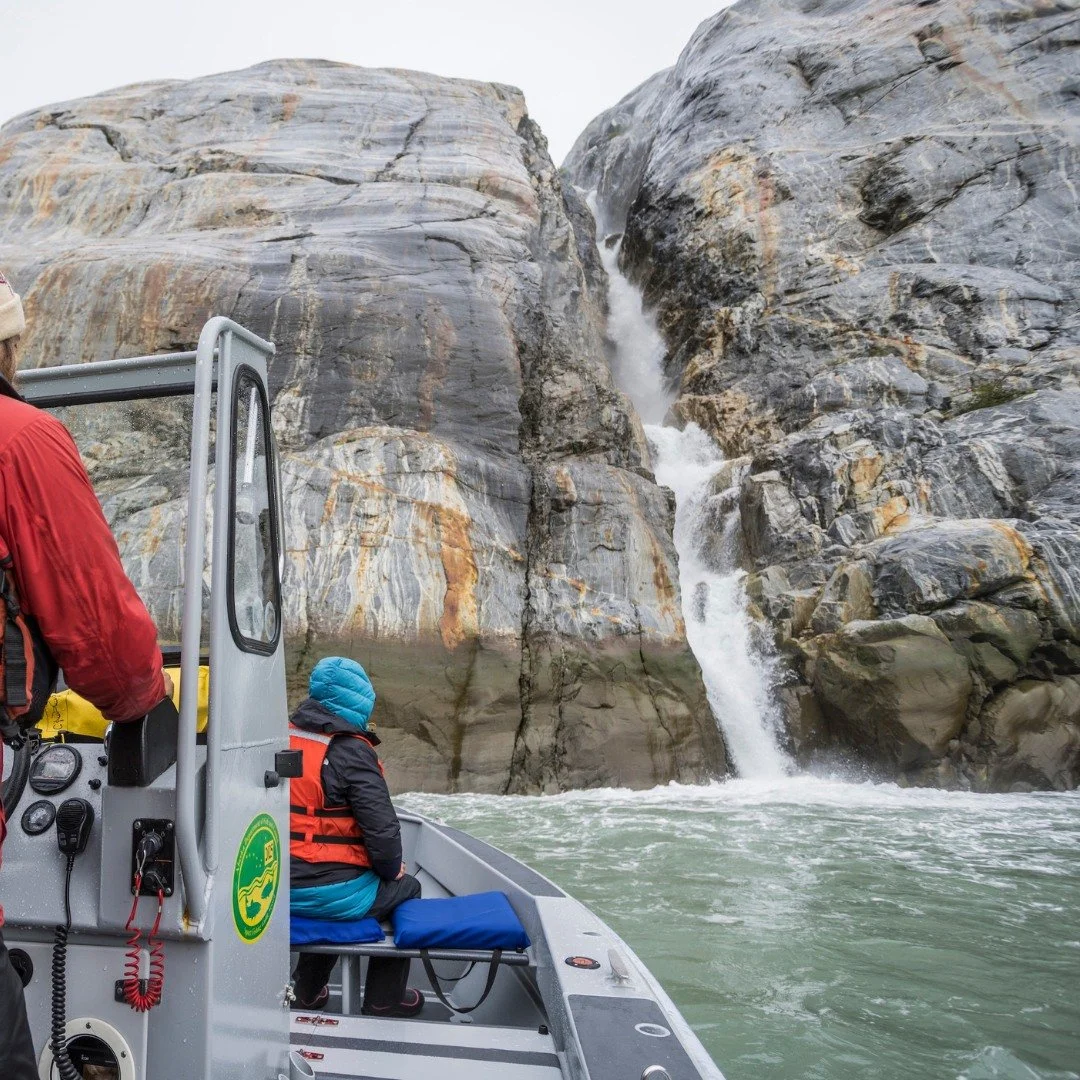 Rounding a corner in the skiff and suddenly finding a waterfall thundering straight out of a sheer rock wall&hellip; it never gets old. Guests go quiet, cameras come up, and the engine dips to an idle so you can hear nothing but water and wild.

No d