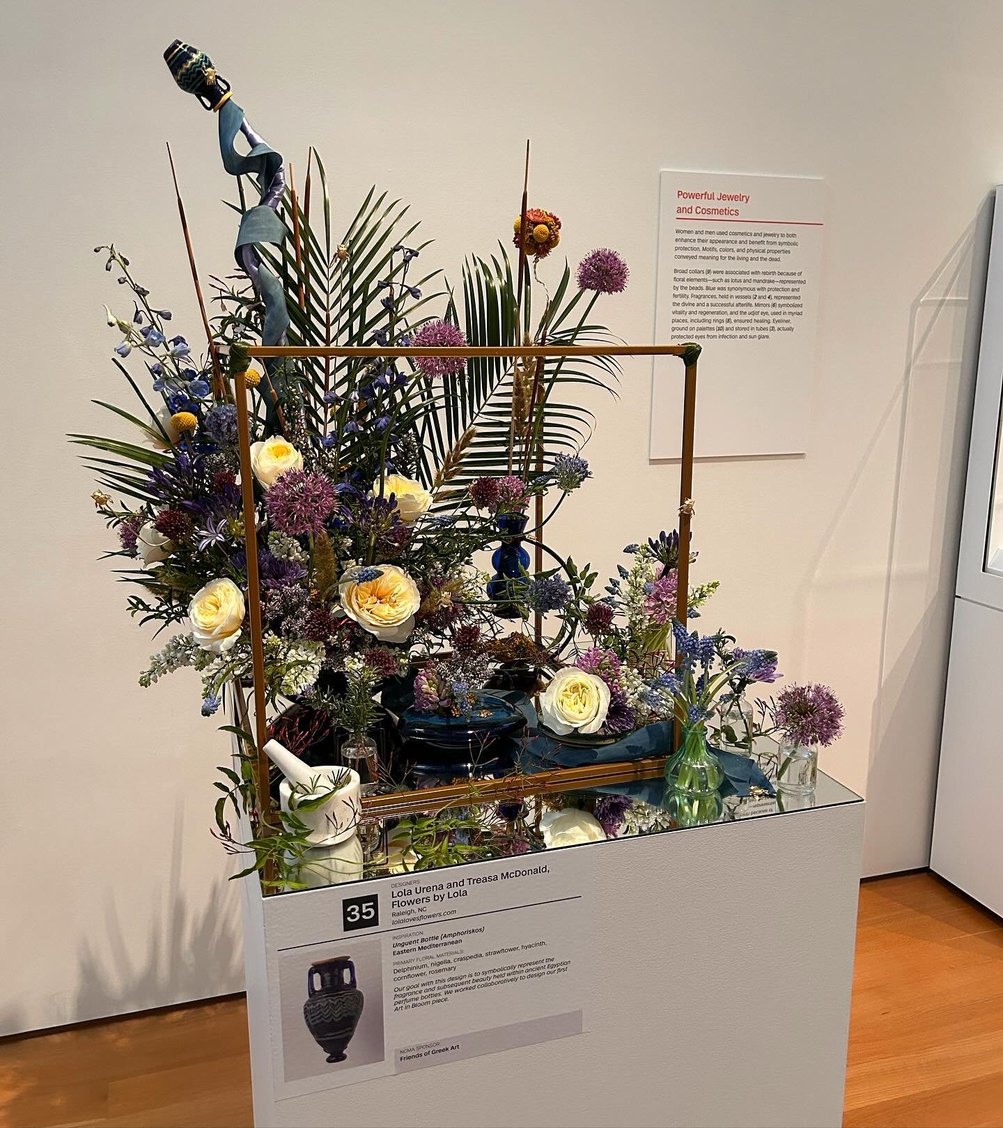 🌼 𝓐𝓡𝓣 𝓘𝓝 𝓑𝓛𝓞𝓞𝓜 🌼 

WOW I am so grateful to be a part of this spectacular exhibition with @ncartmuseum for its 10th year! This is my first year designing and I couldn&rsquo;t be more thrilled with what @treasamcdonald and I dreamed up.

Th